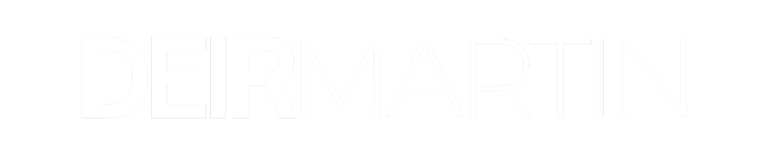 Black background with the word 'DERMARTIN' in large white capital letters.