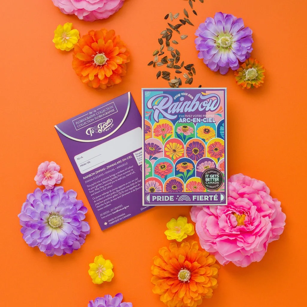 Grow Your Own Rainbow (Pride) - Zinnias - Seed Packet