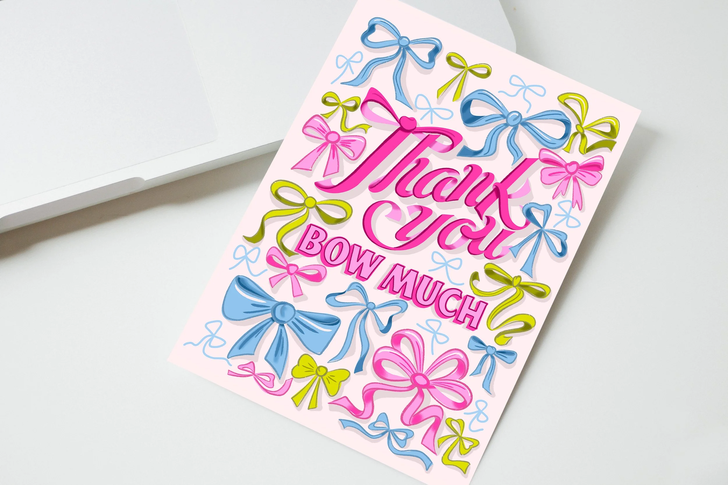Thank You Bow Much - Thank You Card