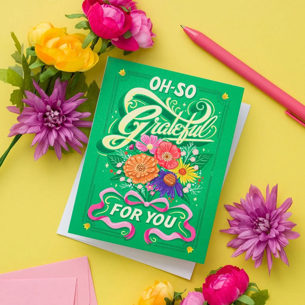 Oh-so Grateful For You - Thank You Card