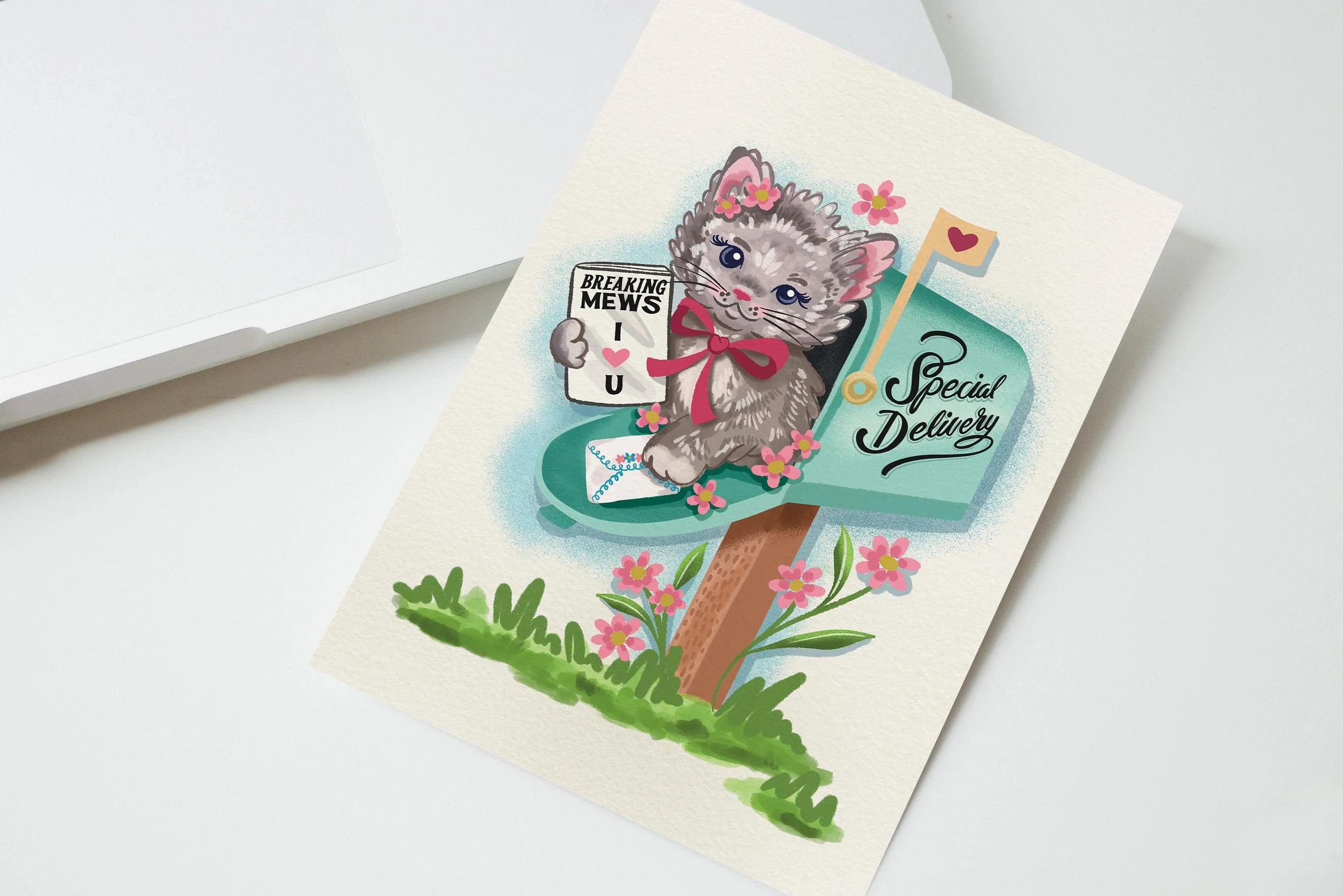 Breaking Mews - Love / Valentine's Day Card