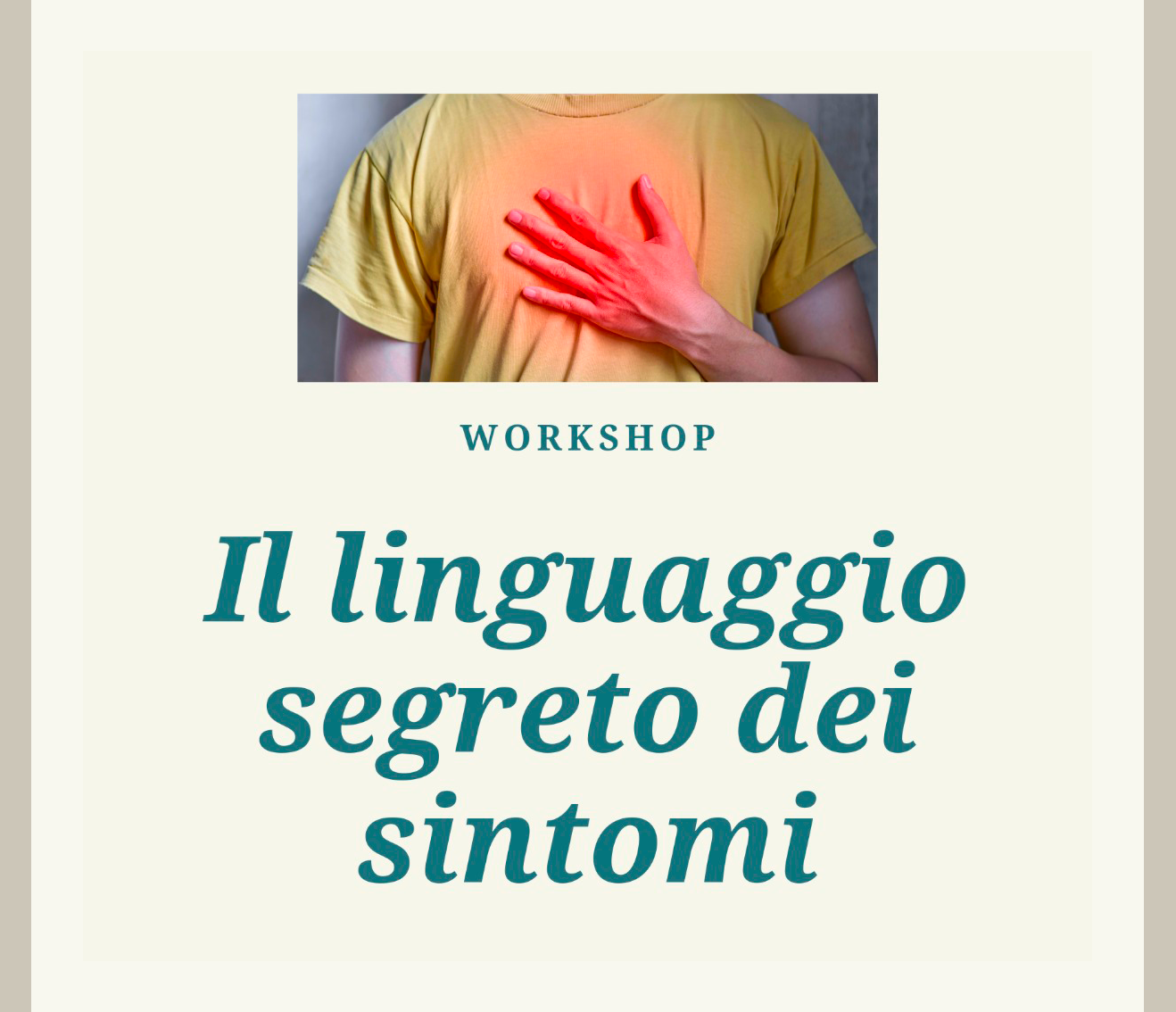 IL LINGUAGGIO SEGRETO DEI SINTOMI con angeline d’ascanio