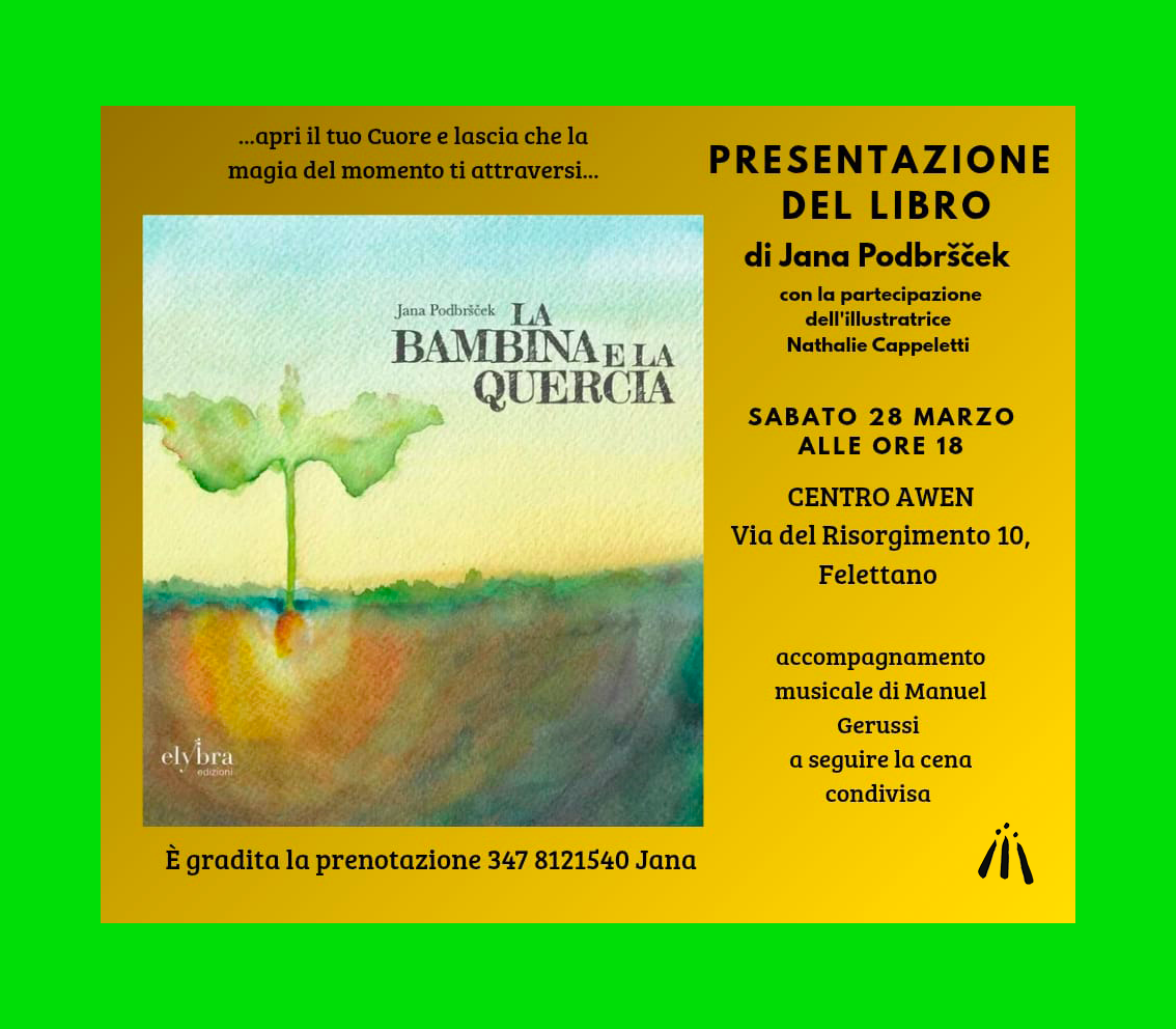 La bambina e la quercia, presentazione del libro di Jana Pobdrscek