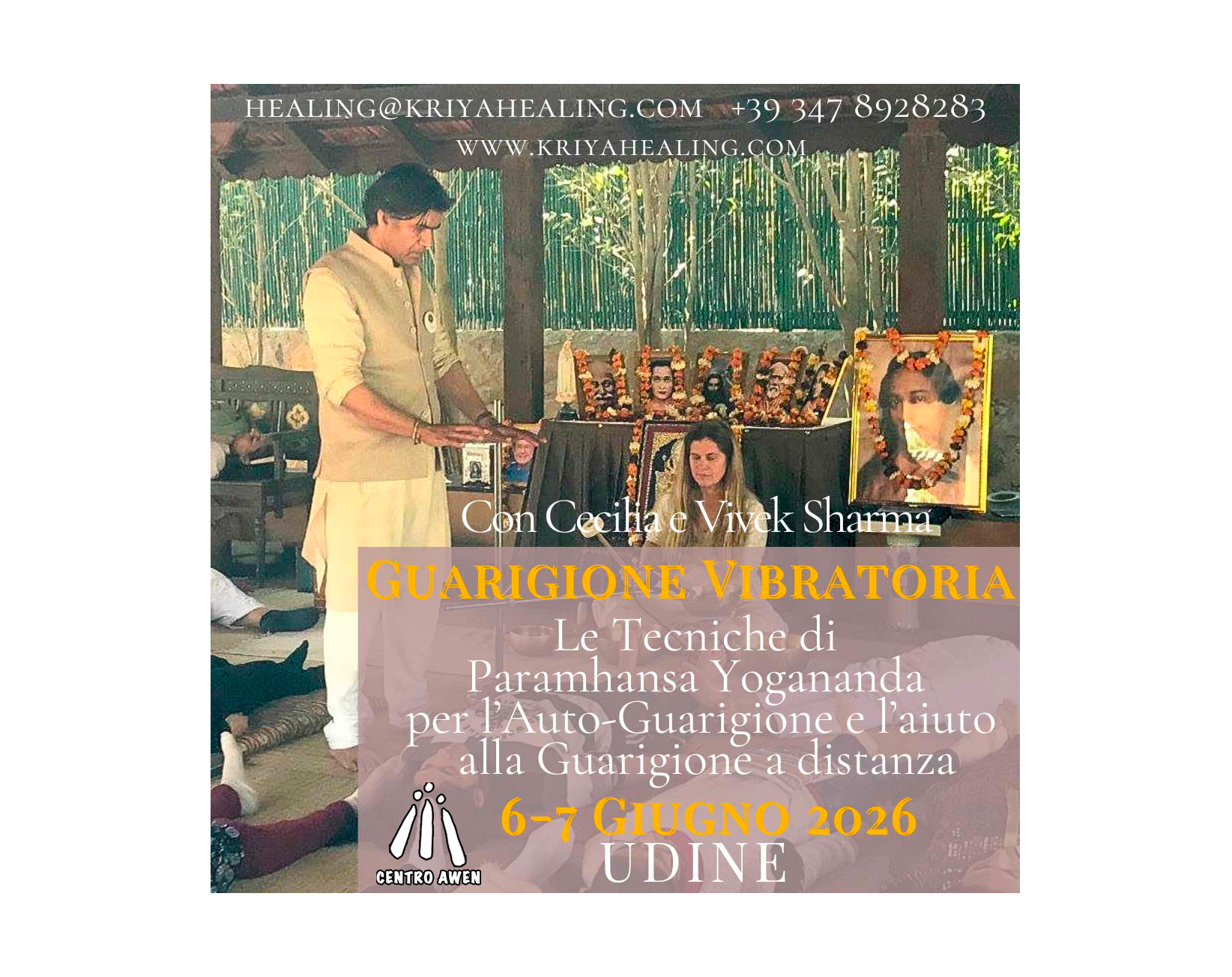 GUARIGIONE VIBRATORIA CON CECILIA E VIVEK SHARMA