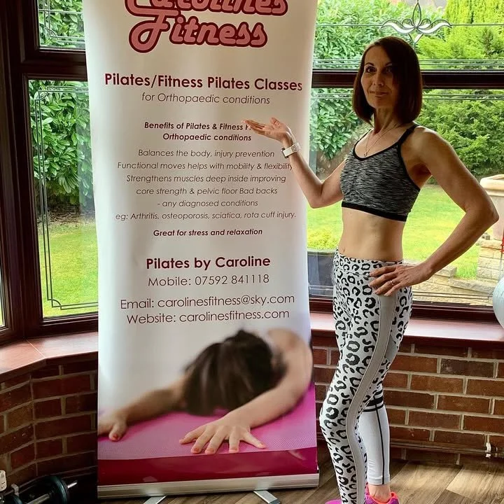 Caroline holds weekly pilatess classes. Click on image for more information.