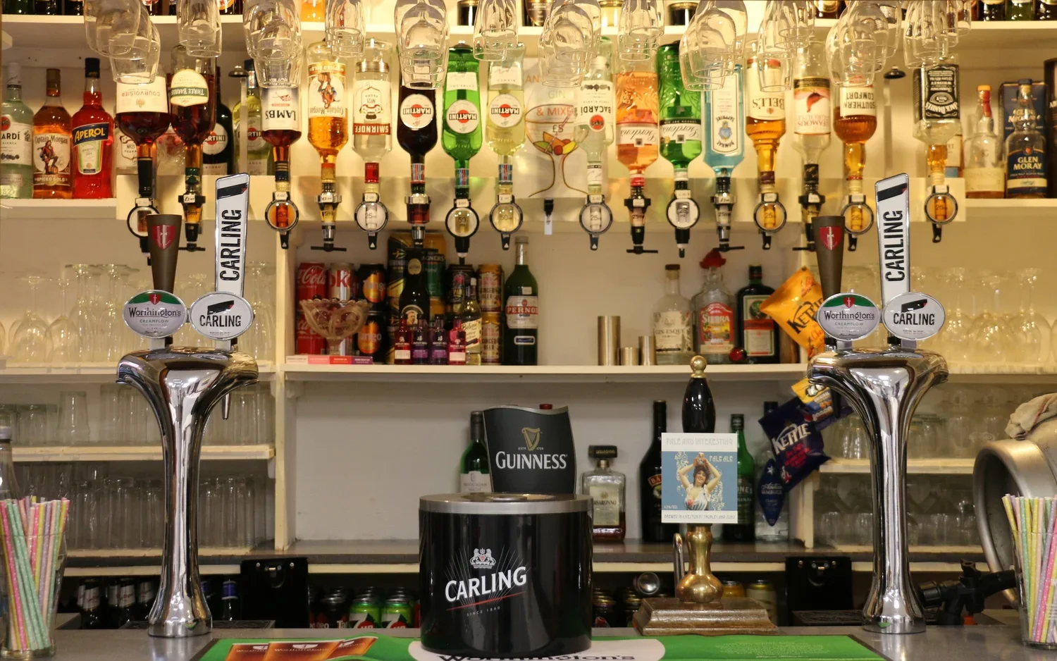 We have a fully stocked licensed bar at reasonable prices.
