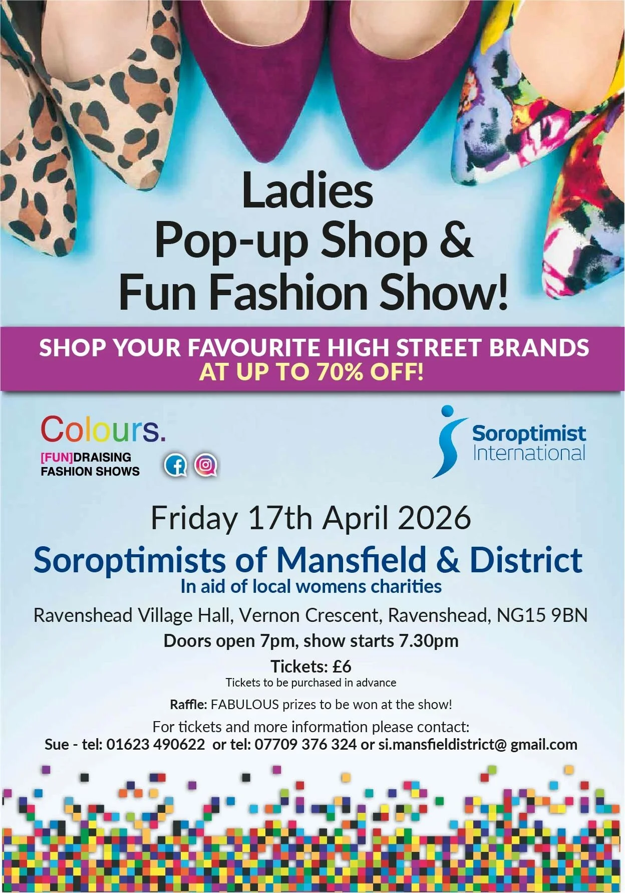 Mansfield  & District Soroptimists hold their Fashion Show at the Village Hall. Click on image for more information.