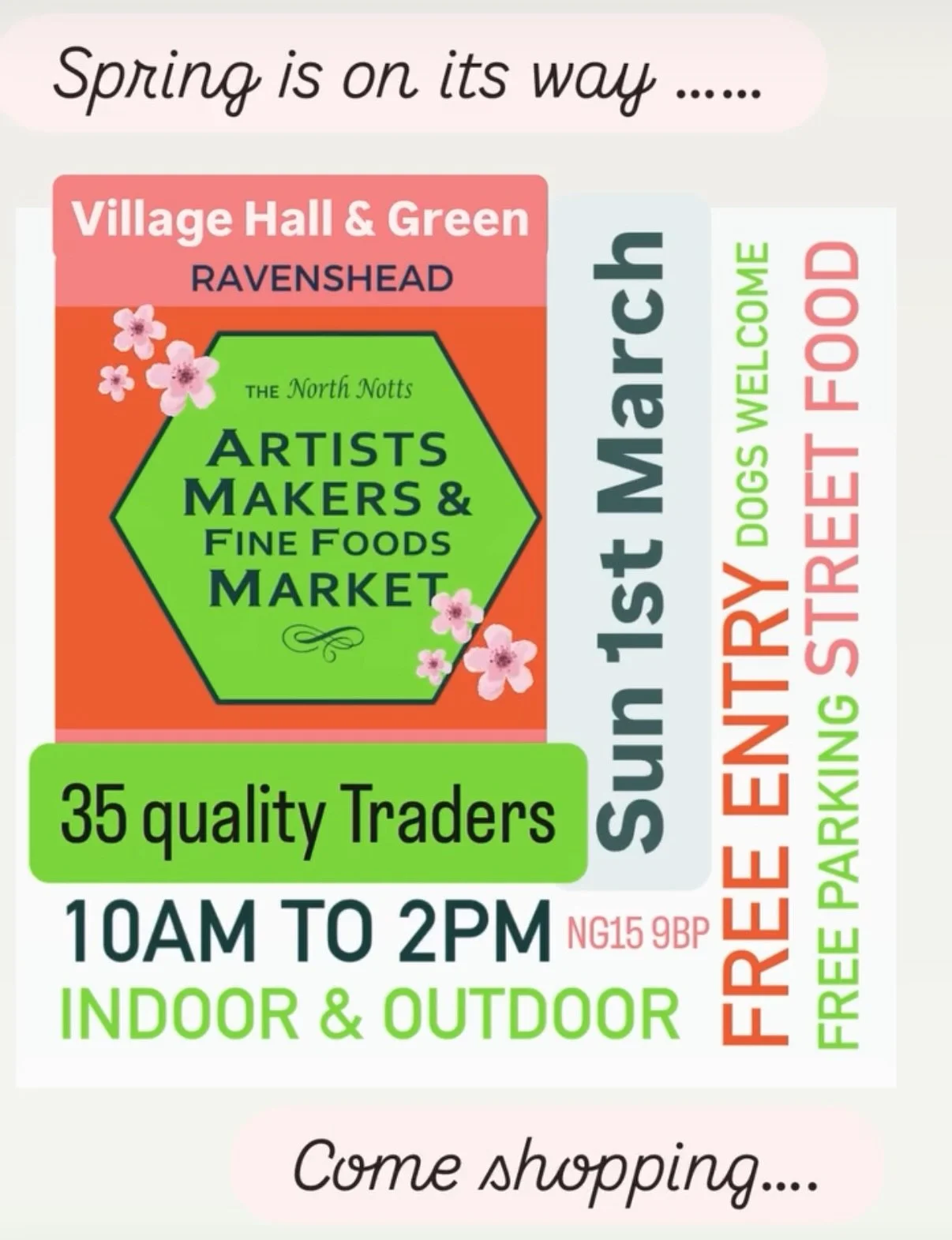 The Artists, Makers and Fine Foods Market has a monthly market. Click on photo for the Facebook page.