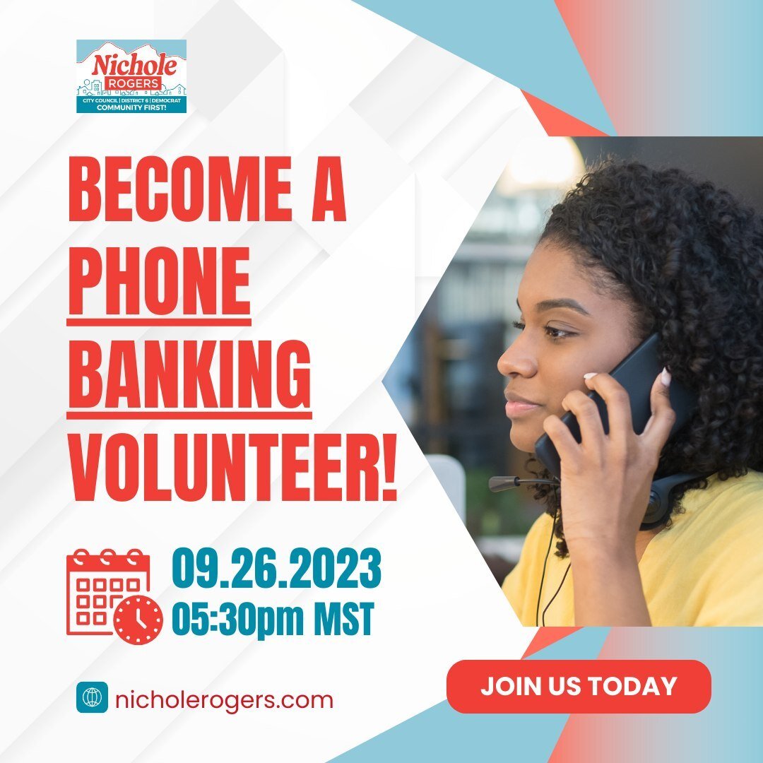 Ready to make a difference? 📣 Join us this Tuesday, Sept. 26, at 5:30pm for volunteer phone banking. Let's reach out, connect, and share our passion for a brighter Albuquerque. DM us to sign up and be a part of this journey! 📞✨ #VolunteerForChange 