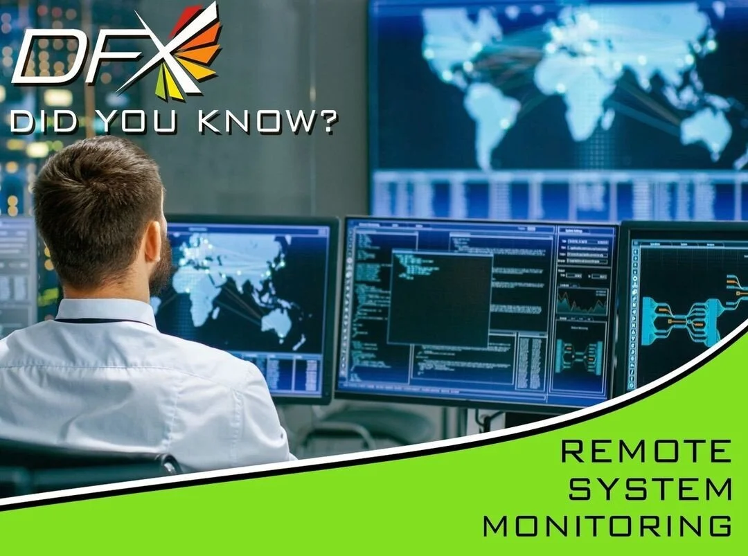 Did you know that DFX offers remote system monitoring? This feature provides our service department with alerts when an audio, video or lighting system is malfunctioning and allows us to remote in to determine the proper course of action. It also pro