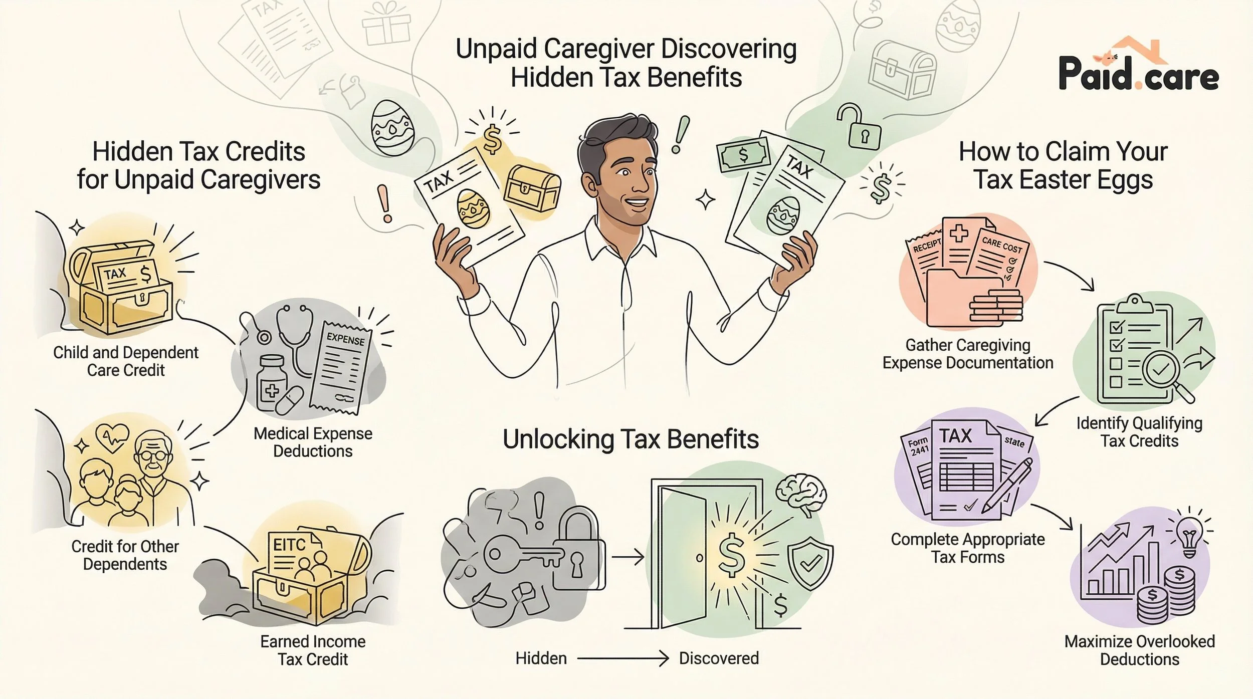 The Caregiver’s Tax Easter Eggs: Unlocking Unpaid Caregiver Tax Credits and Benefits