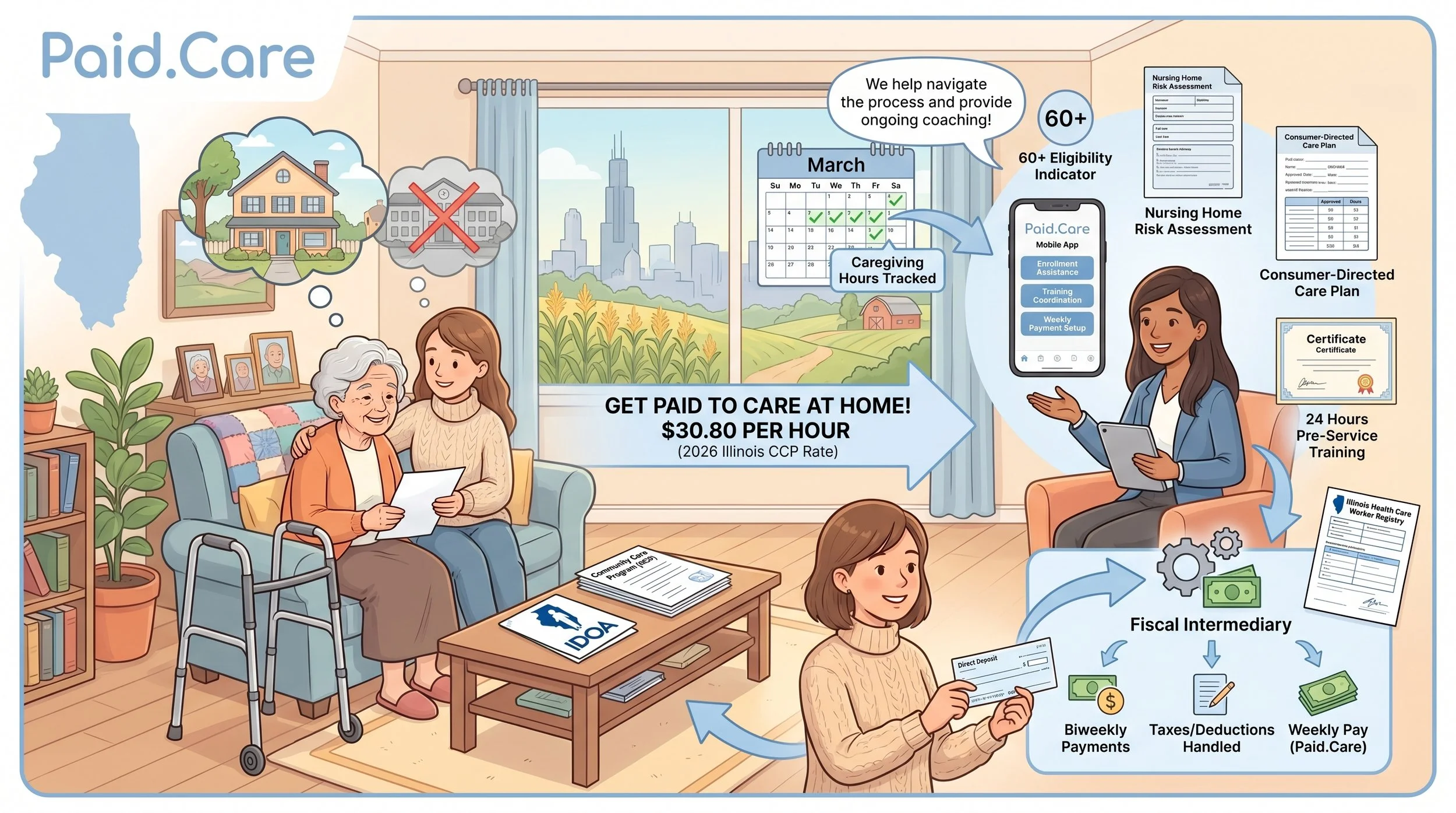 Illinois Community Care Program (CCP): How It Works &amp; How Family Caregivers Get Paid