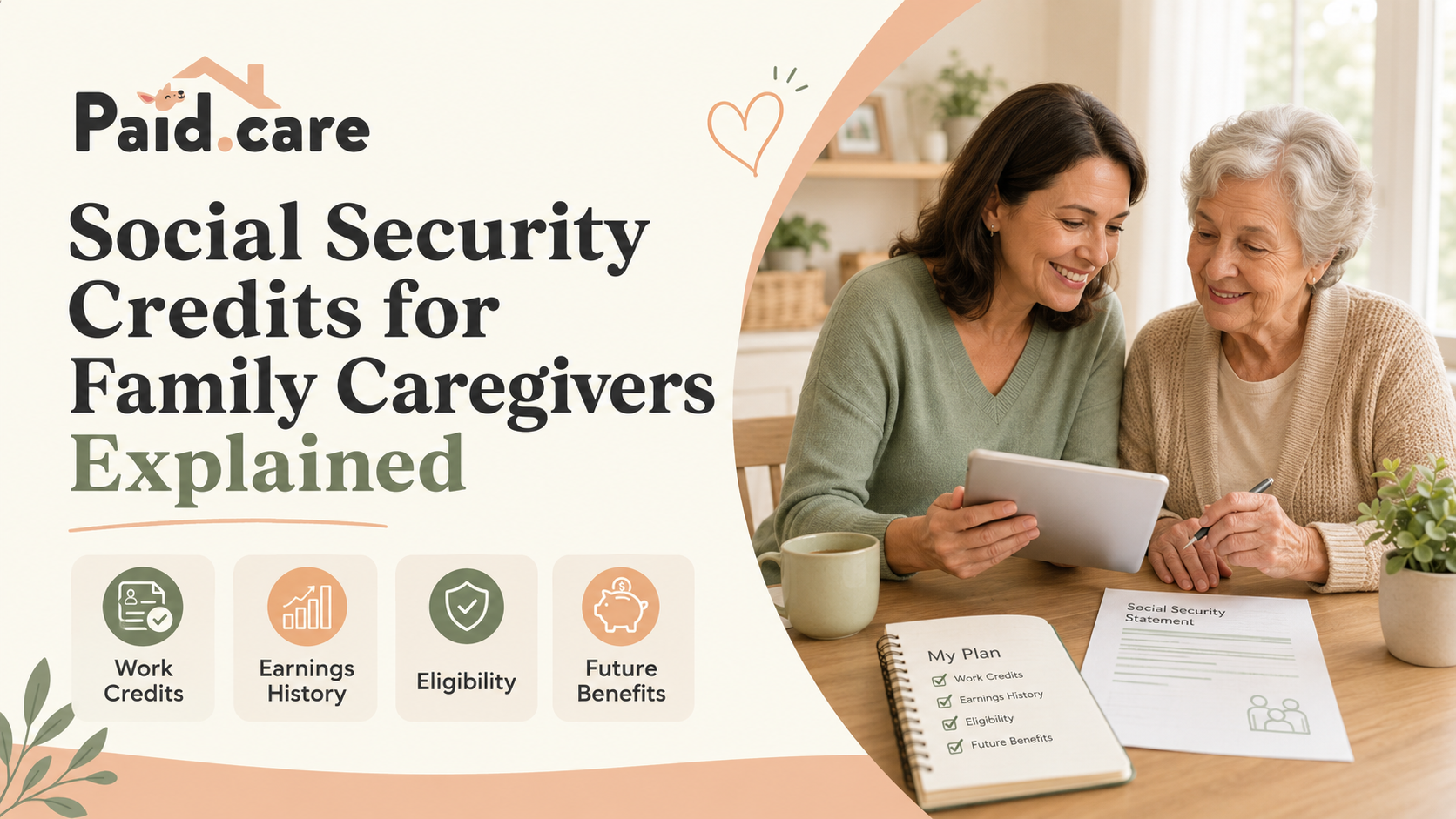 Social Security Credits for Family Caregivers: What You Are and Are Not Earning Right Now