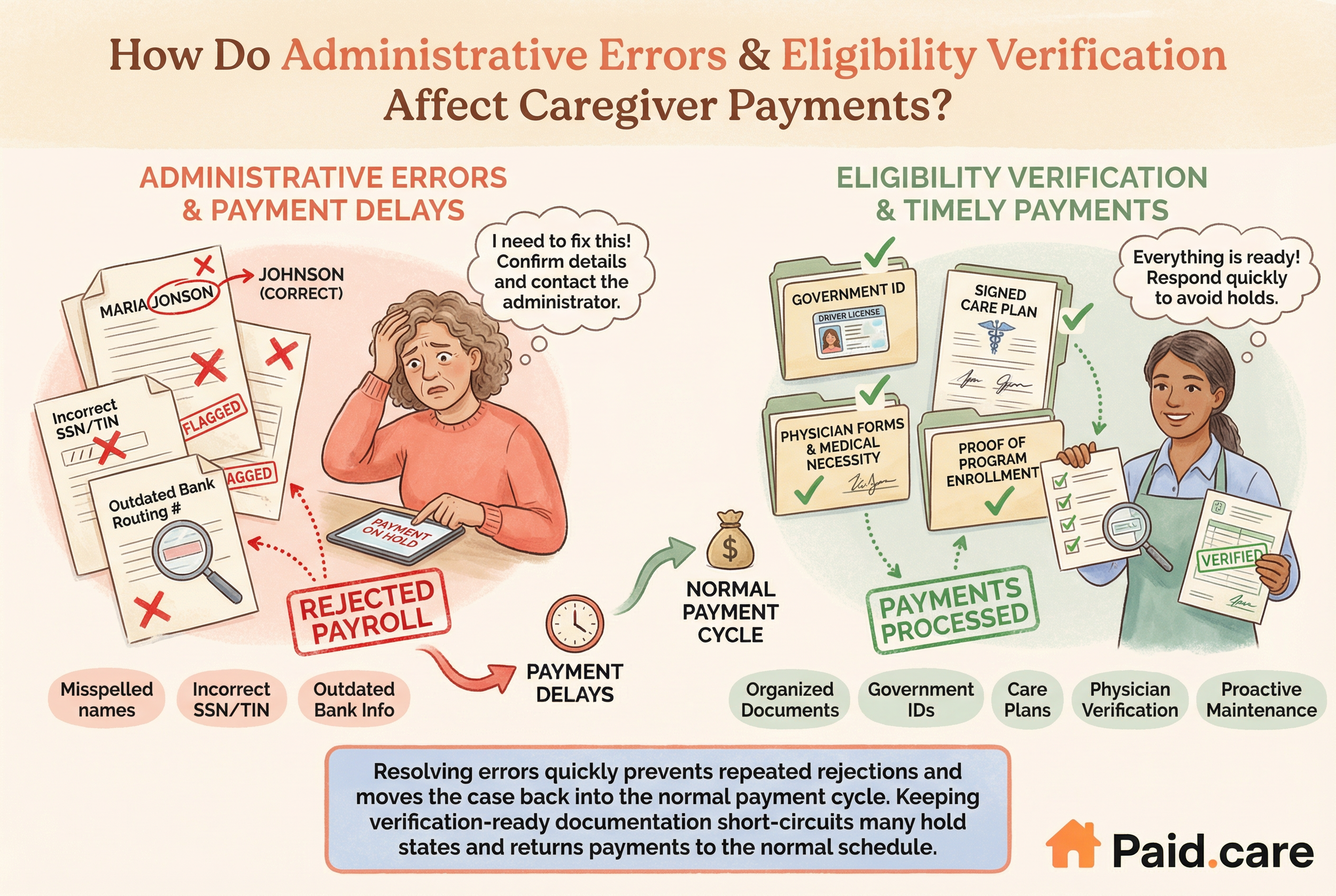 Administrative Errors and Eligibility Verification