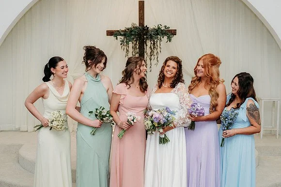 Daughters are the best #goingtothechapel 
Photography: christyarchibald.com
Florals: funkytownsocialco.com
