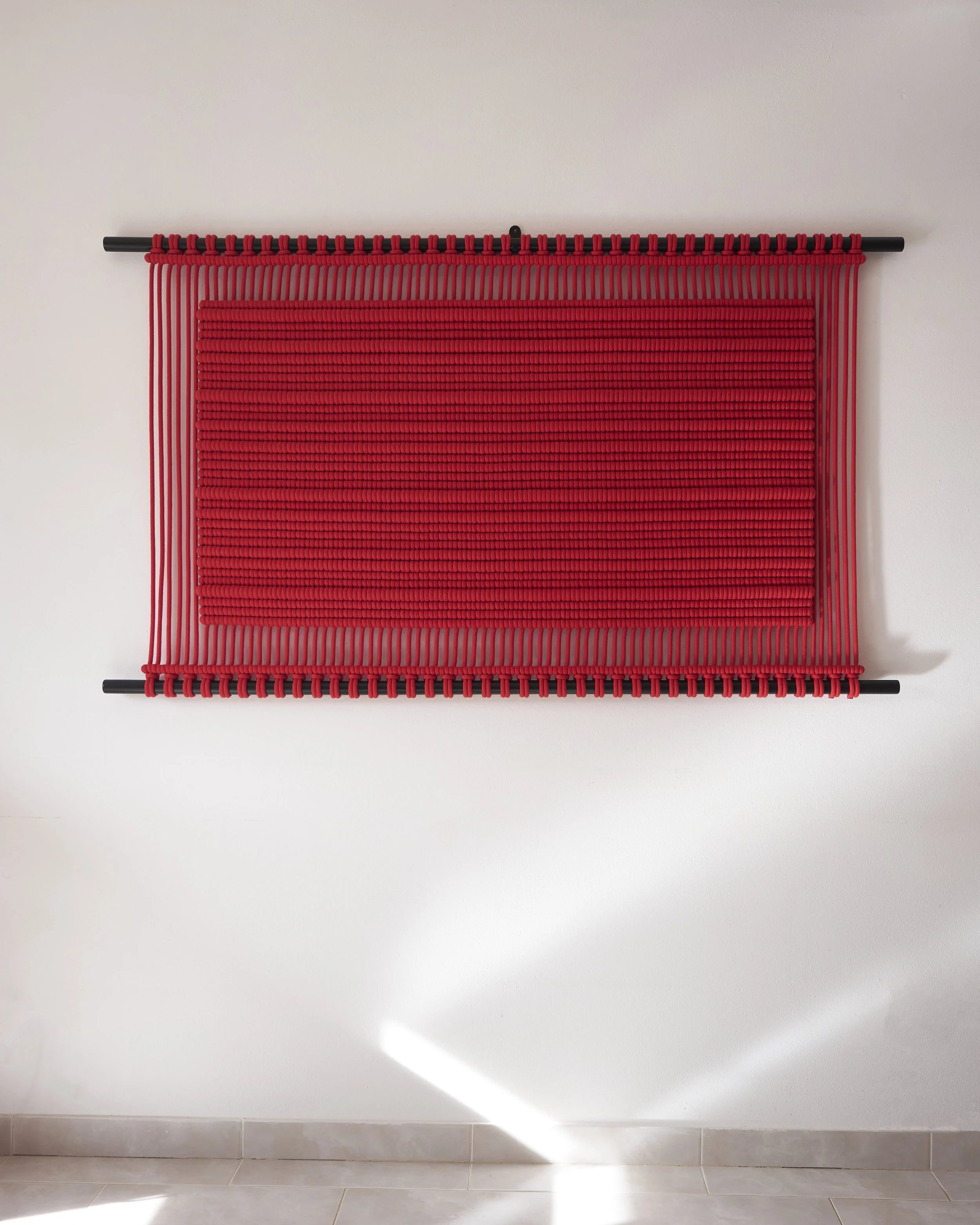 Textile artwork_large formart_Imperfect Square_work 2_Braida Studio