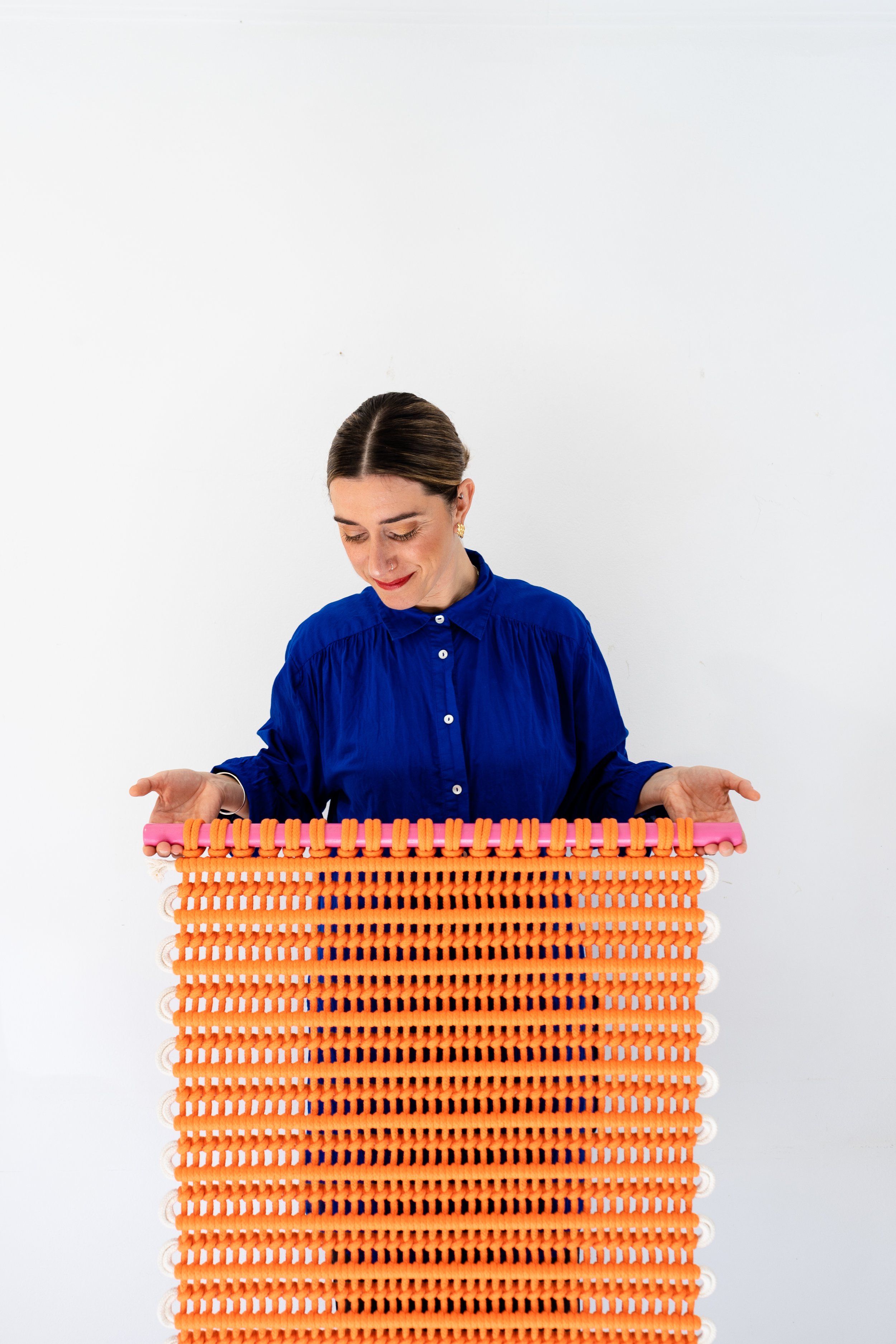 BRAIDA_TextileArt_WallhangingCollection_SmallFormat_Reflexo_Orange_09