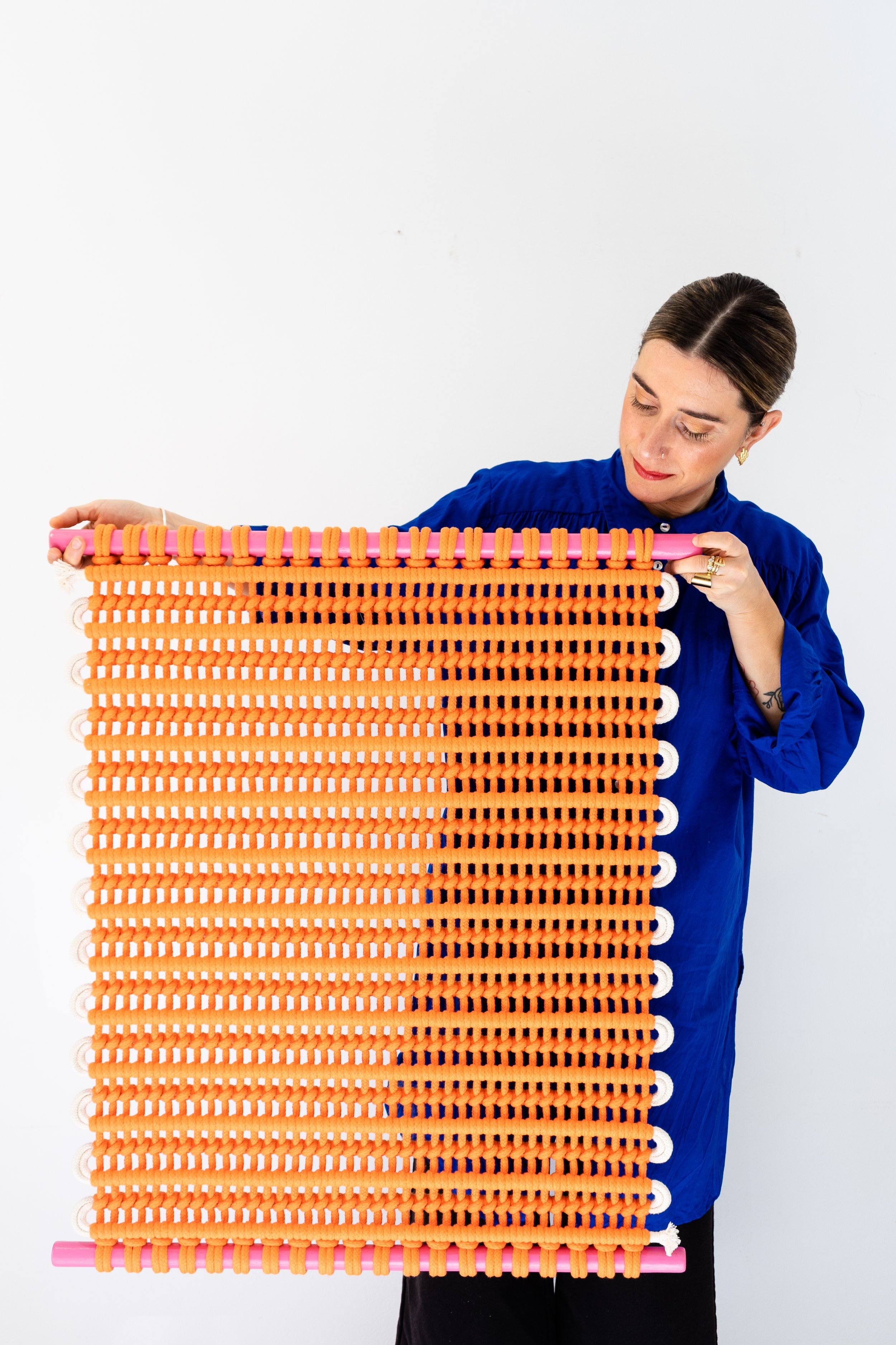 BRAIDA_TextileArt_WallhangingCollection_SmallFormat_Reflexo_Orange_03