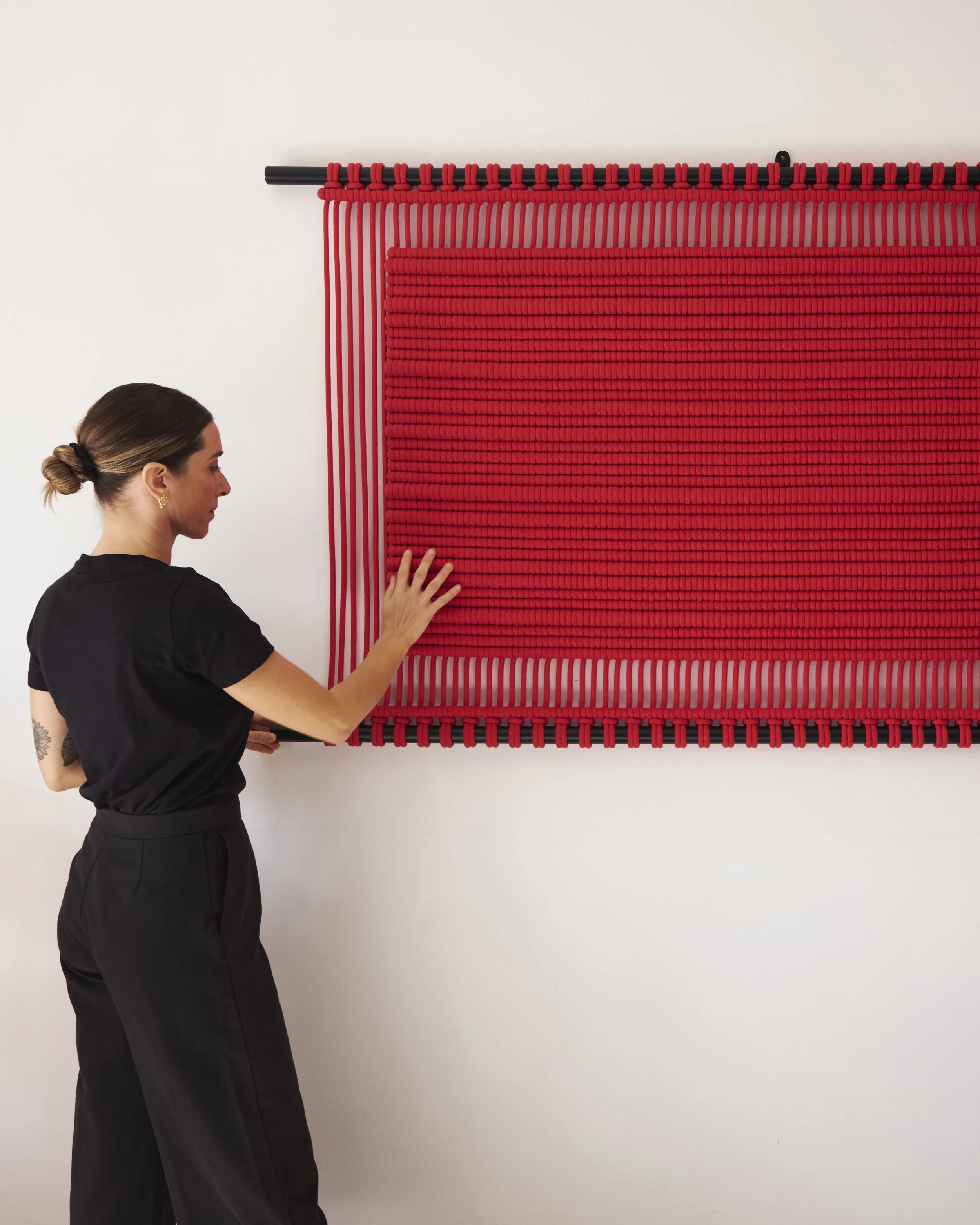 Textile artwork_large formart_Imperfect Square_work 2_Braida Studio