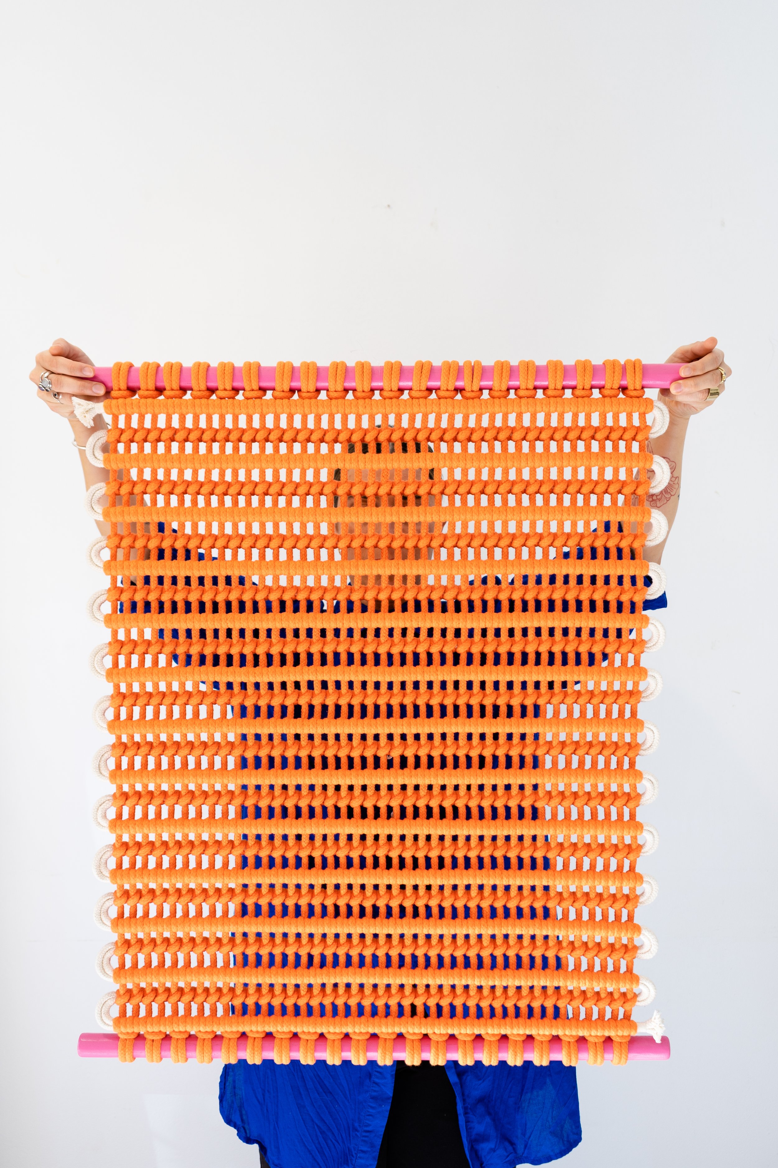 BRAIDA_TextileArt_WallhangingCollection_SmallFormat_Reflexo_Orange_01