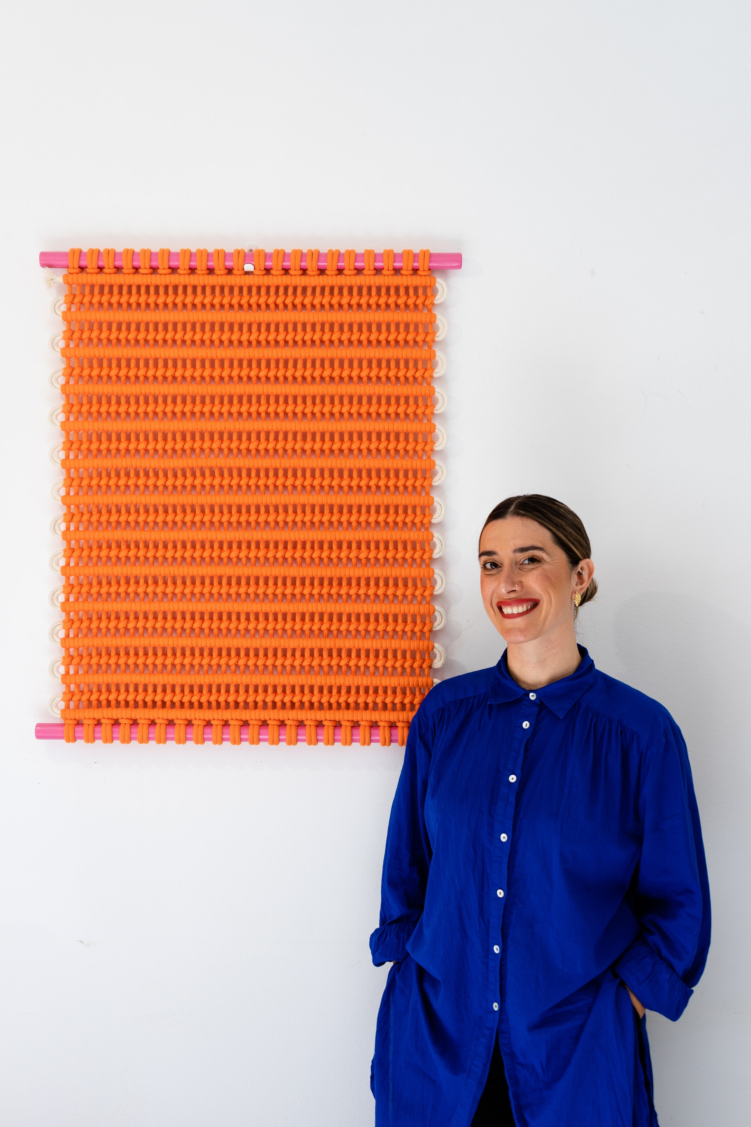BRAIDA_TextileArt_WallhangingCollection_SmallFormat_Reflexo_Orange_05