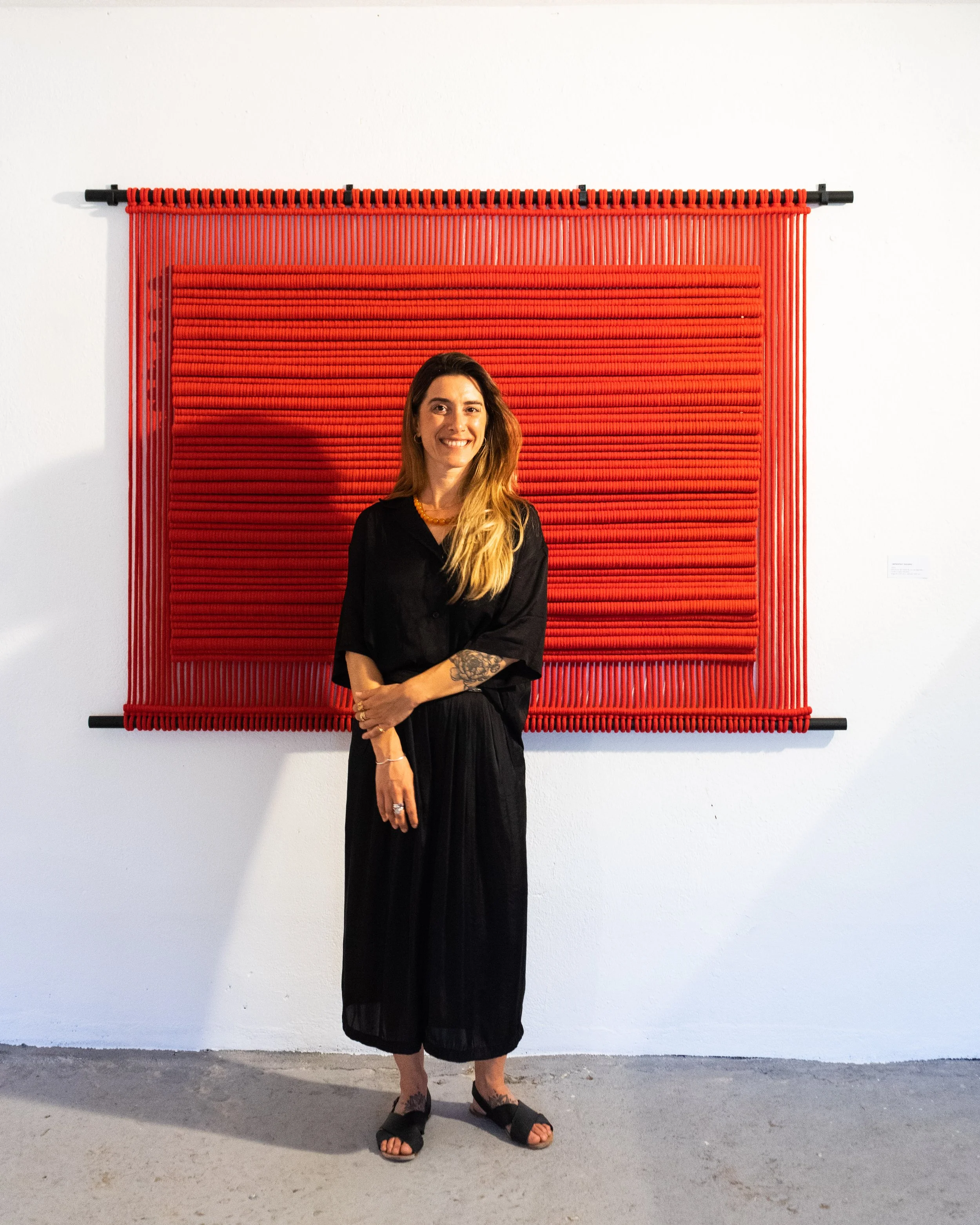 Textile artwork_large formart_Imperfect Square_work 1_Braida Studio