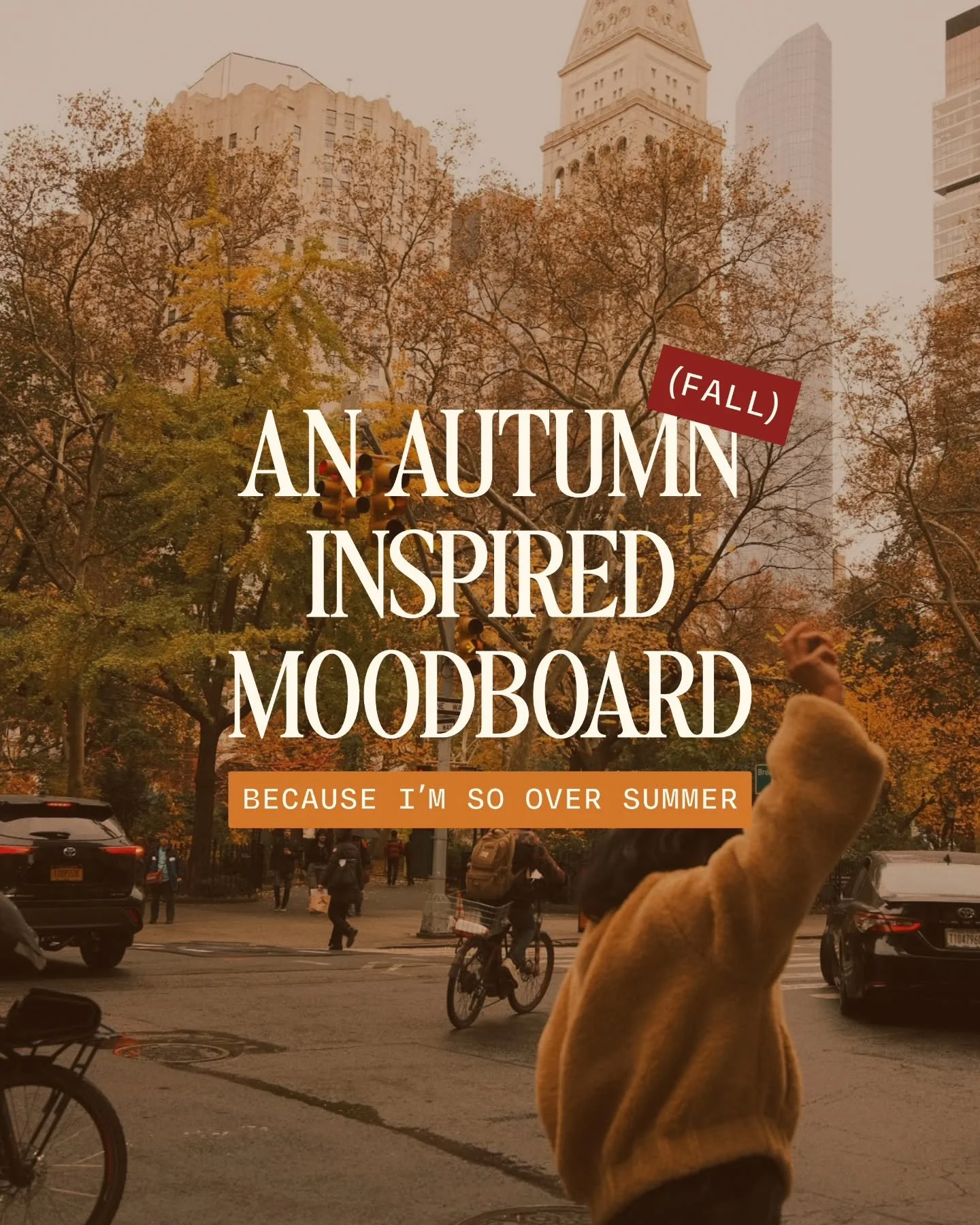 PSA: 38 days till Autumn (Fall)

Currently sat here with two fans pointed at my dog like he&rsquo;s royalty&hellip; and I nearly passed out this morning hoovering the house. 💀

So just for fun, I&rsquo;m manifesting autumn with this moodboard. Cozy 