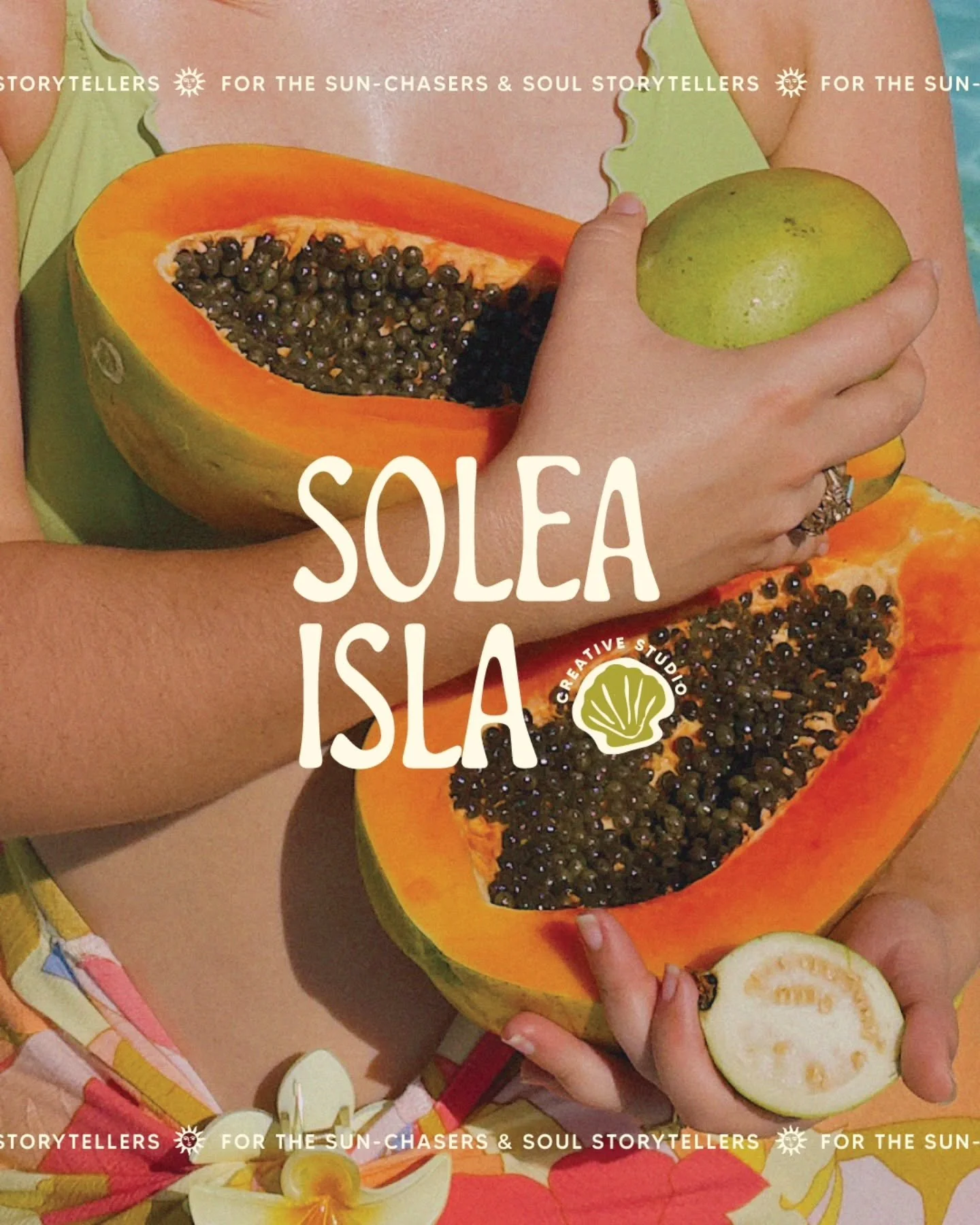 Meet Solea Isla the brand for sun-chasers, soul storytellers and anyone who believes golden hour should last forever.

Warm, free-spirited, coastal energy wrapped into one dreamy visual identity. Think: ocean blues, sunlit corals and the kind of phot