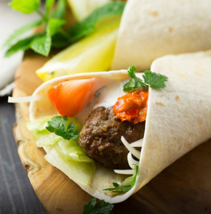 Morocco — Spicy Fig Lamb Kefta Wraps