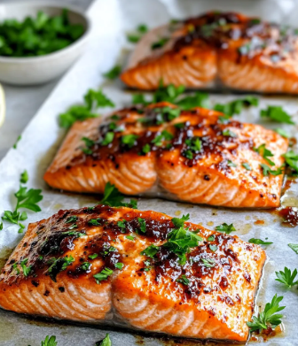 Norway-Spicy Fig-Glazed Salmon with Dill Potatoes