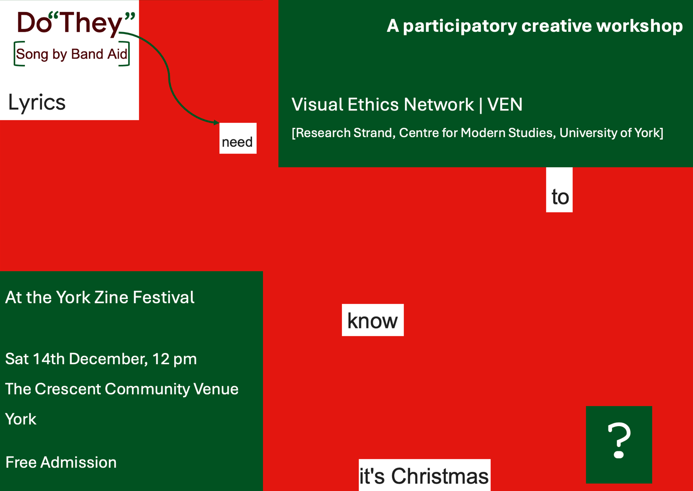 Do "They" Need To Know It's Christmas? A Visual Ethics Network Workshop
