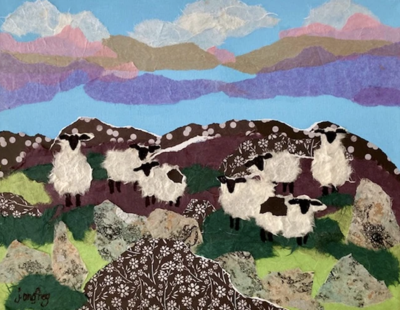 Sheep on a Hillside