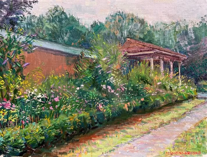 Summer Garden - oil by Leo Mancini-Hresko.jpg