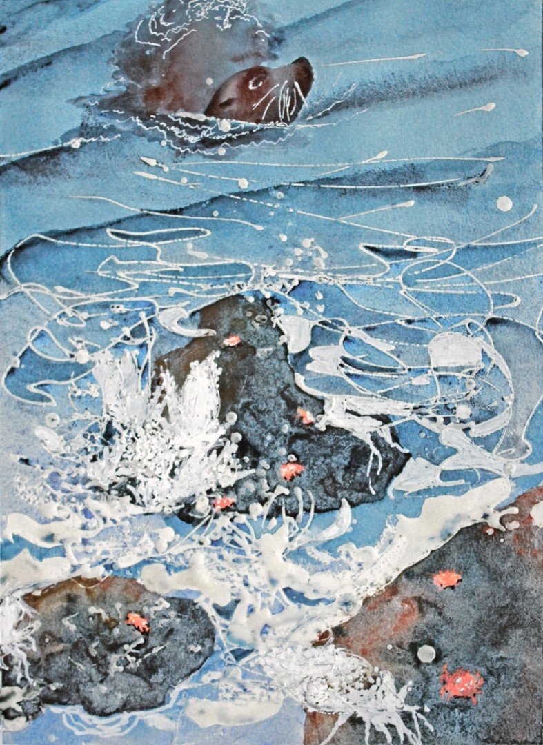 2nd Place Member Exhibit - Nan Rumpf
"Coastal Visitors"