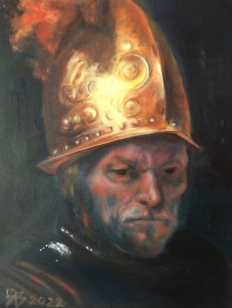 Ist Place Spring Member Exhibit - Ivona Bogojevic
"Man with golden helmet" (Rembrandt copy)