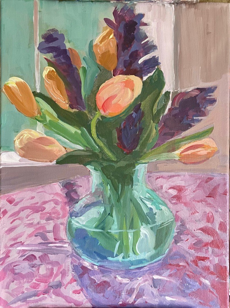 Leslie Bowen
"Spring Bouquet on Table"