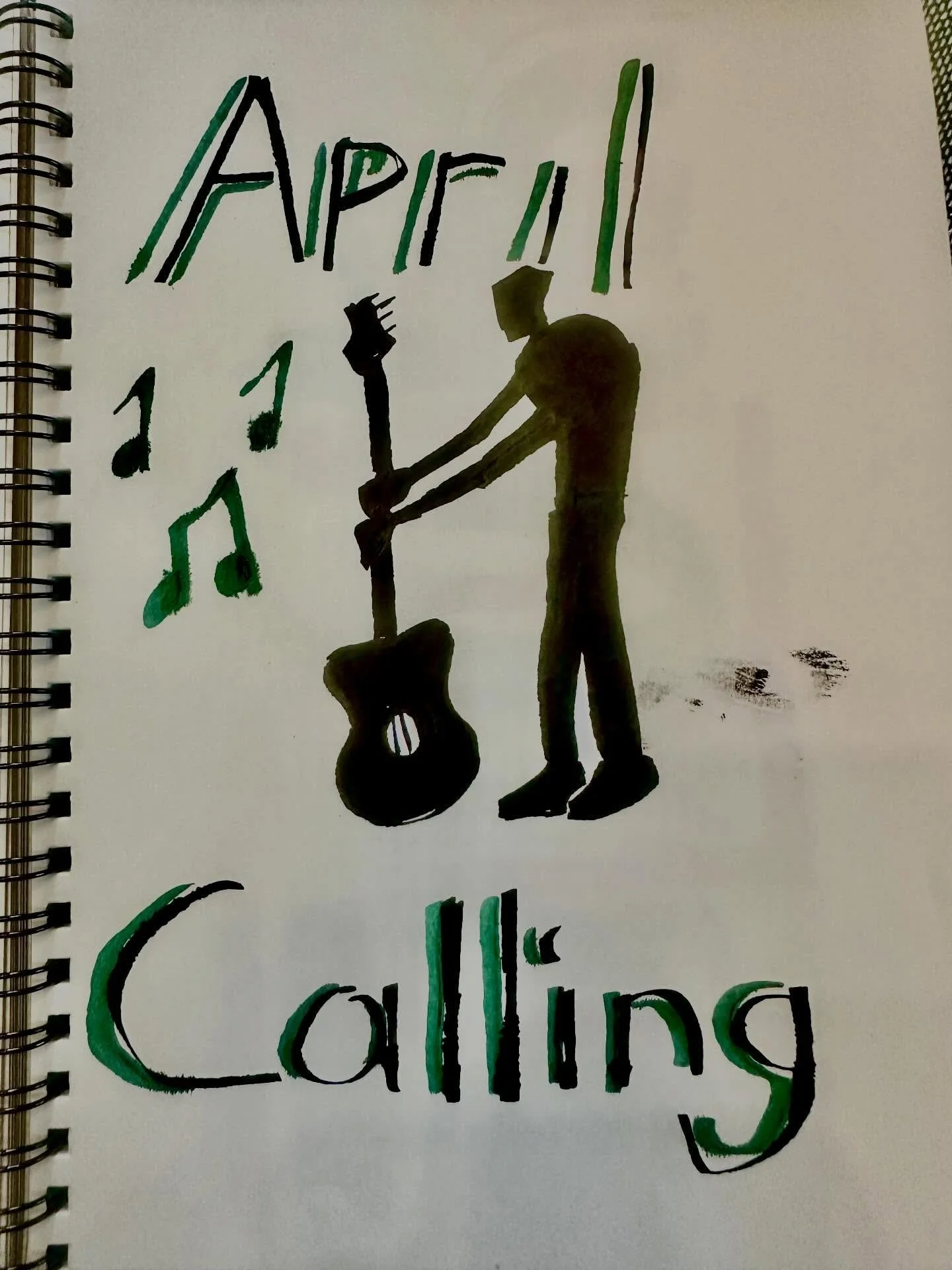 &bull; sketchbook practice: &ldquo;April Calling&rdquo; by the Sand Quartet &bull;

one of my favorite songs in my spotify wrapped this year. not available on insta, but elsewhere