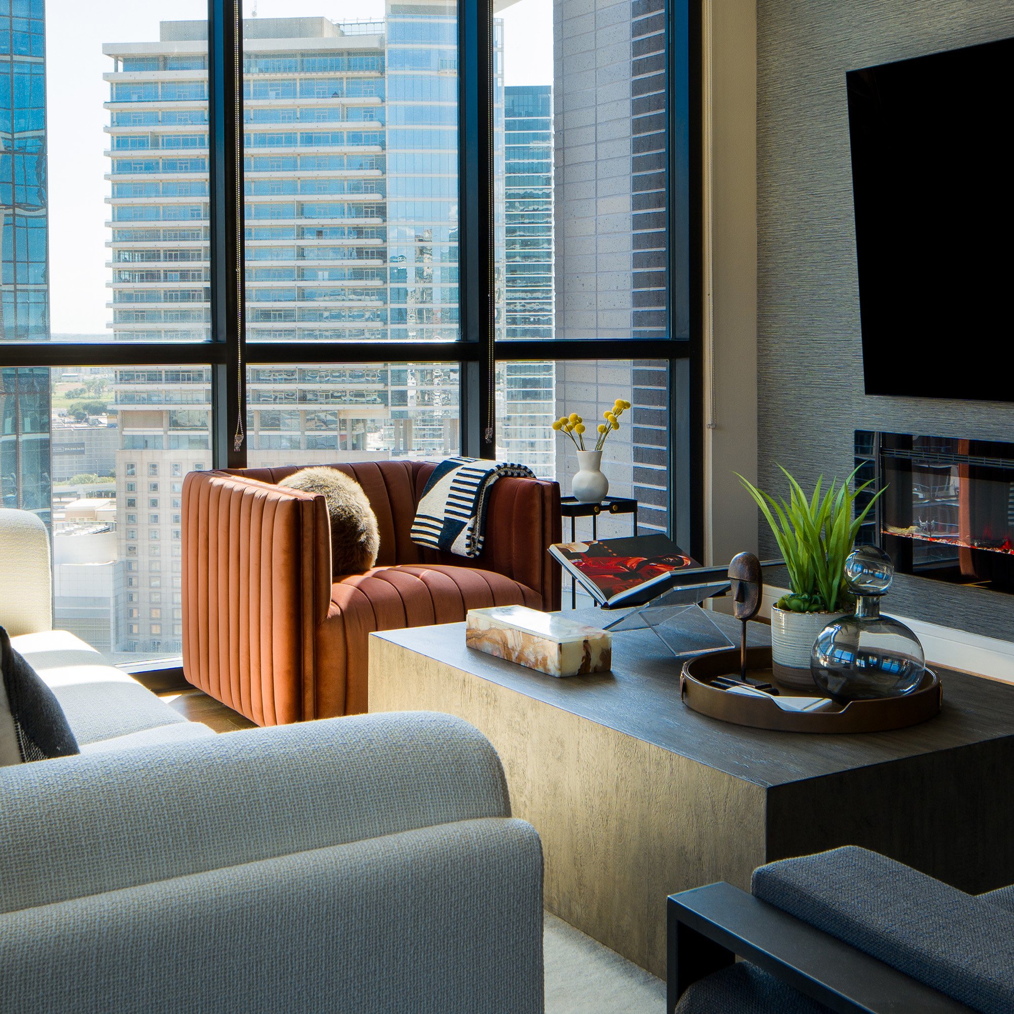 Orange Swivel Chairs