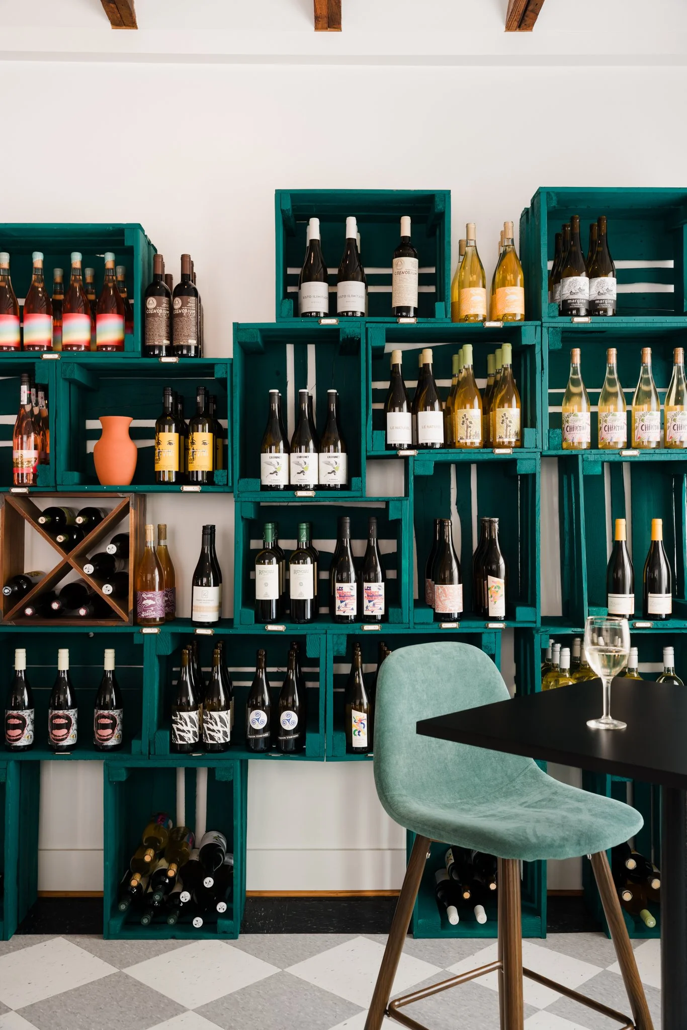 Luxury retail wine shop interior in Dallas, Texas, captured by a dallas hospitality retail photographer stacy markow