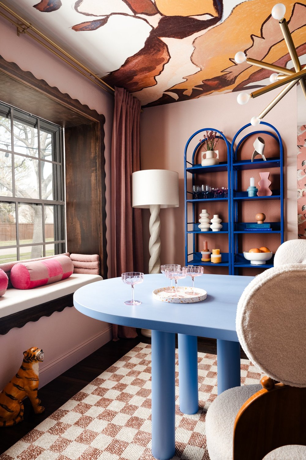 Interior design magazine open to a published feature