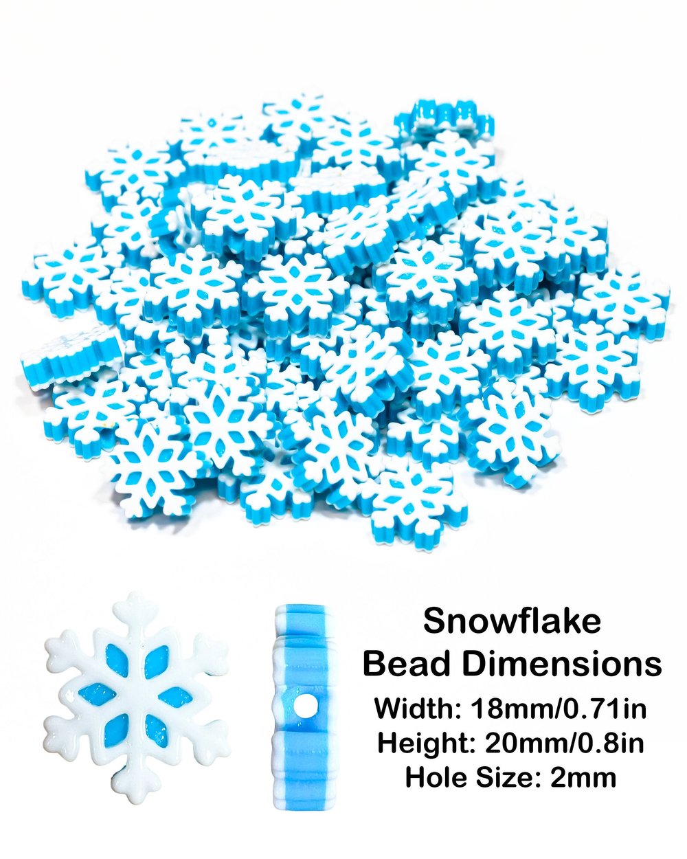Snowflake — Bass Head Beads