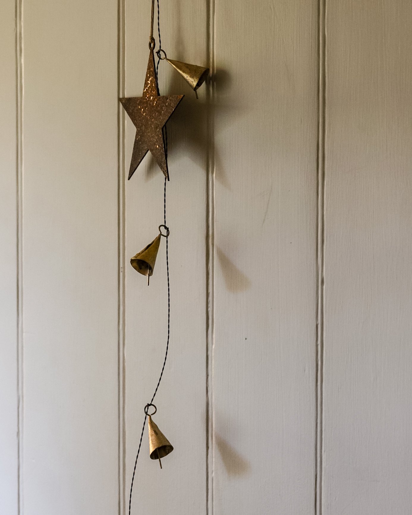 Rustic weathered hanging star
