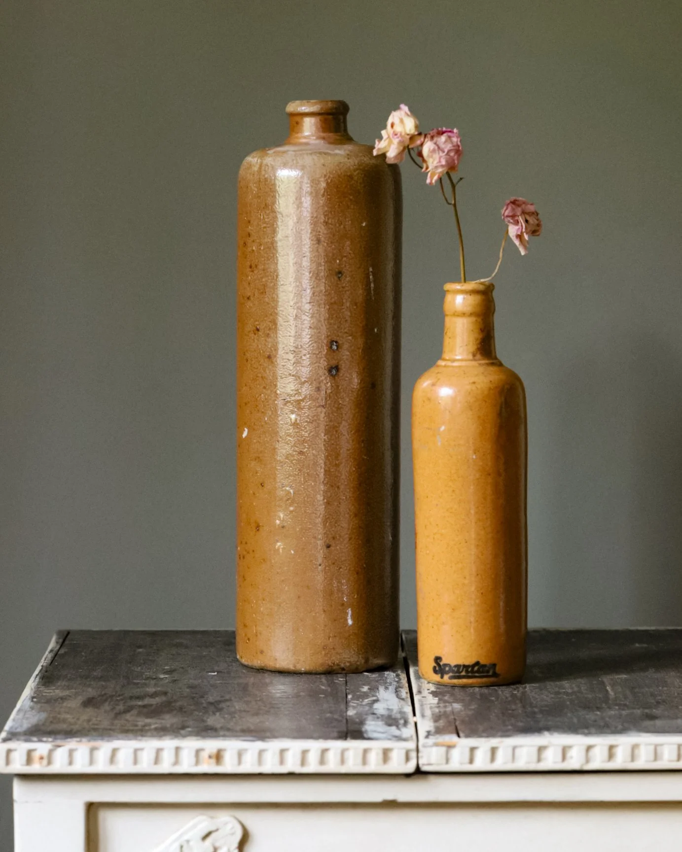 Vintage Spartan clay bottle