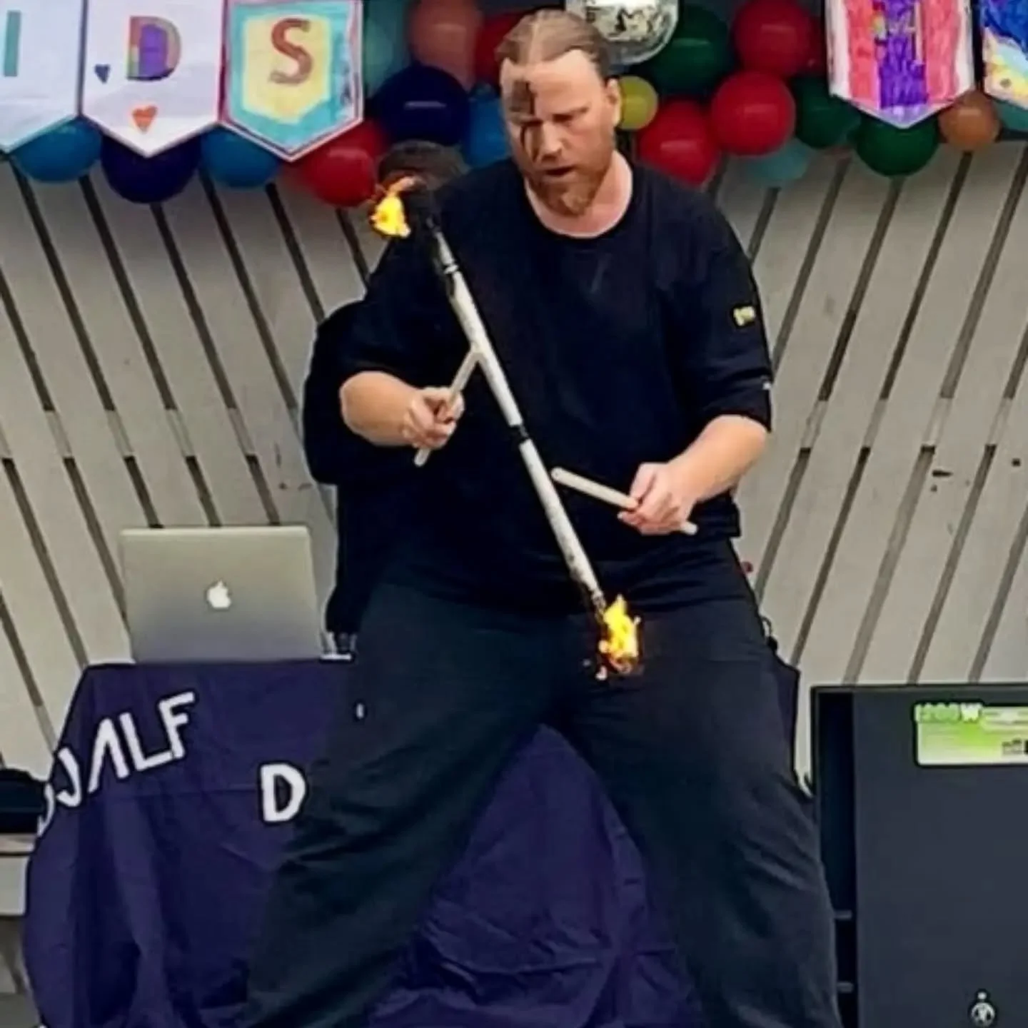Vilken fantastisk start p&aring; veckan! Under m&aring;ndag och tisdag s&aring; har vi hunnit med 1 Eldshow, 4 avslutande uppvisningar, 1 avslutning f&ouml;r vuxengruppen med Eld workshop och 1 prova p&aring; cirkus p&aring; en skolg&aring;rd!

T&aum