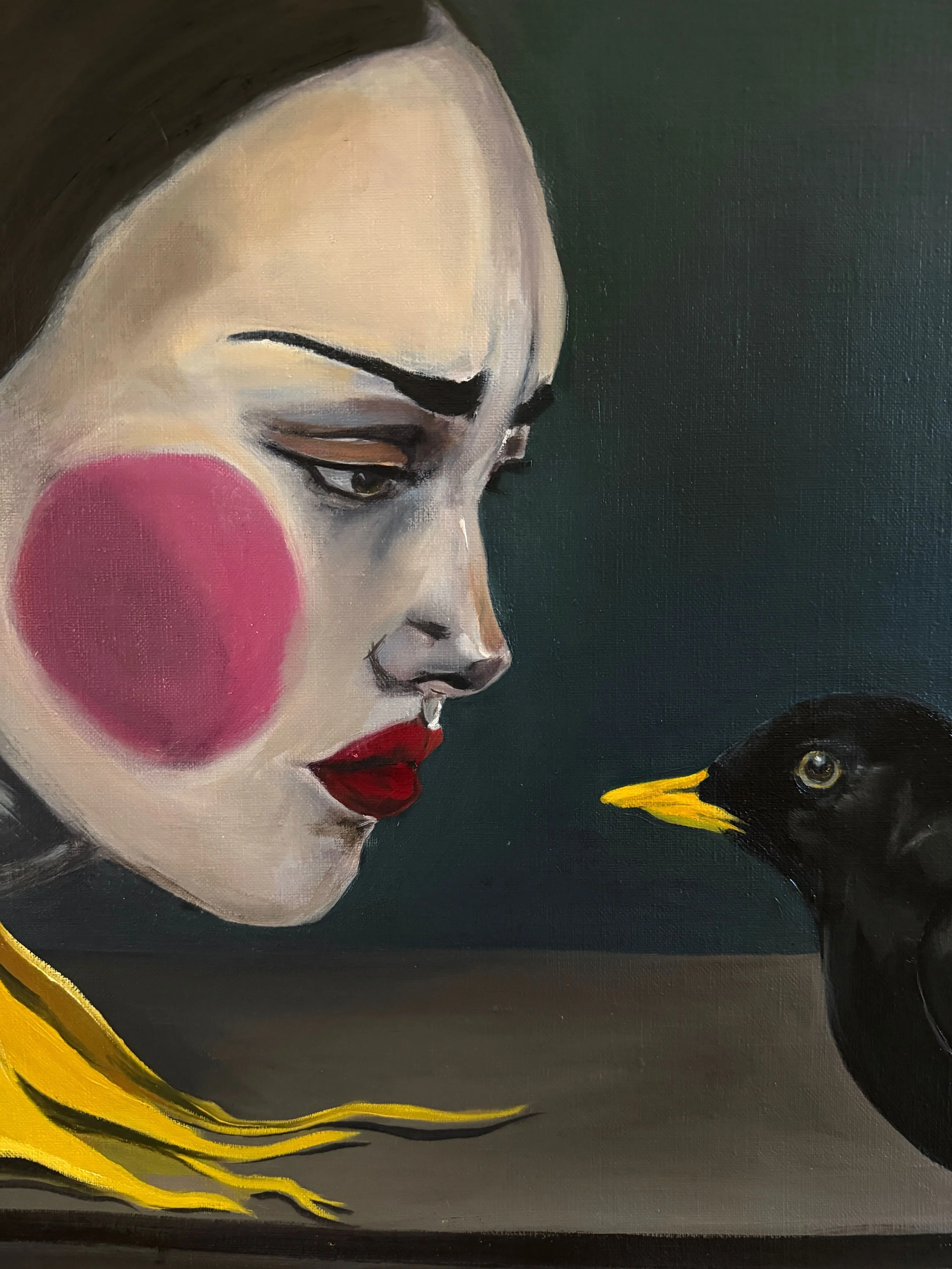 Ana Sneeringer_Woman and Black Bird.jpeg