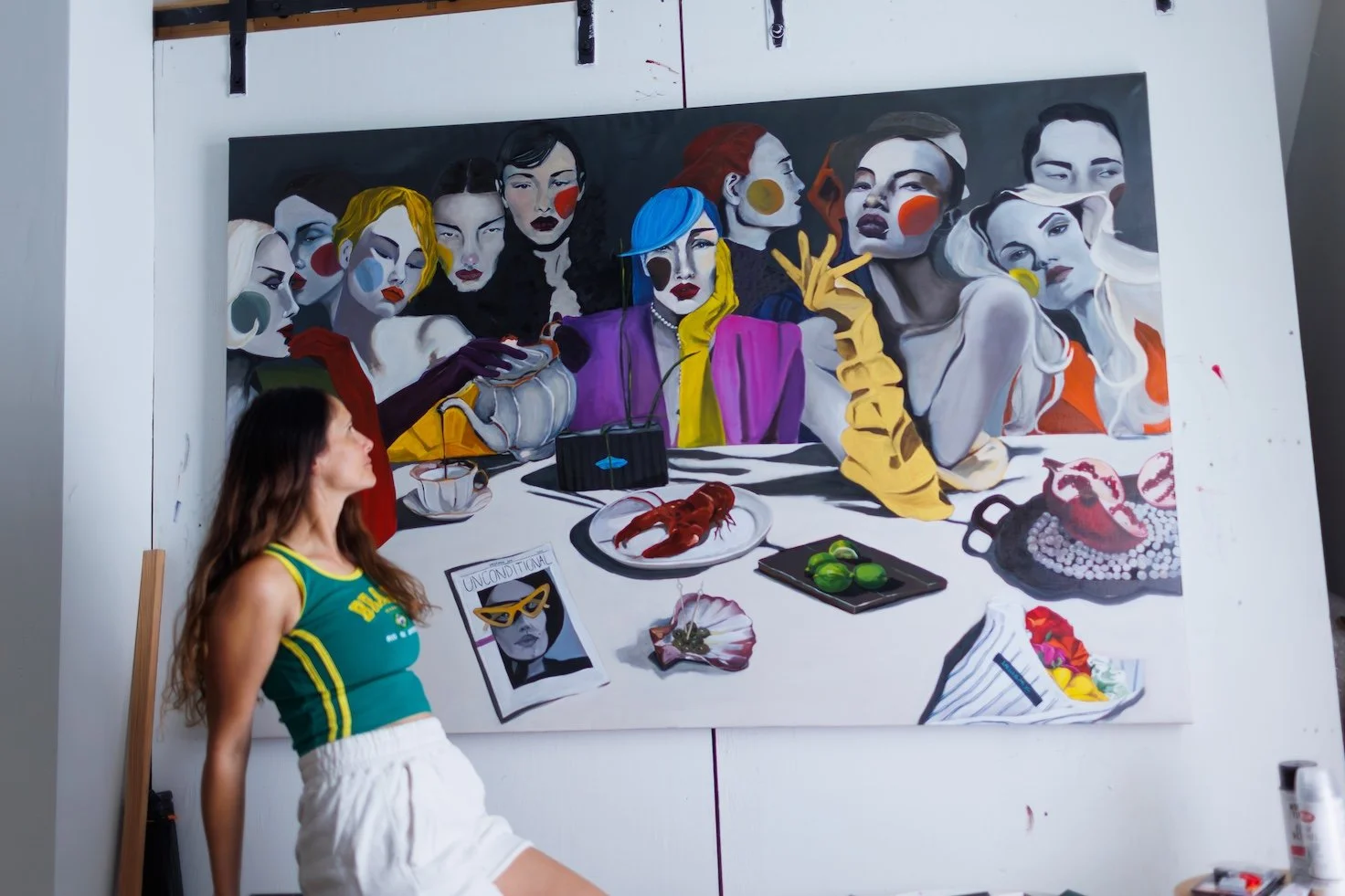 Ana Sneeringer - Full Painting in studio.jpg