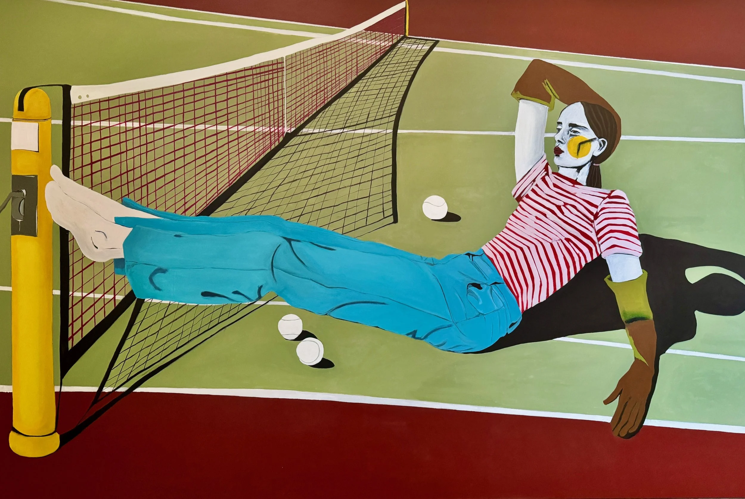 After The Game - oil on canvas, 72x48 inch, 2024