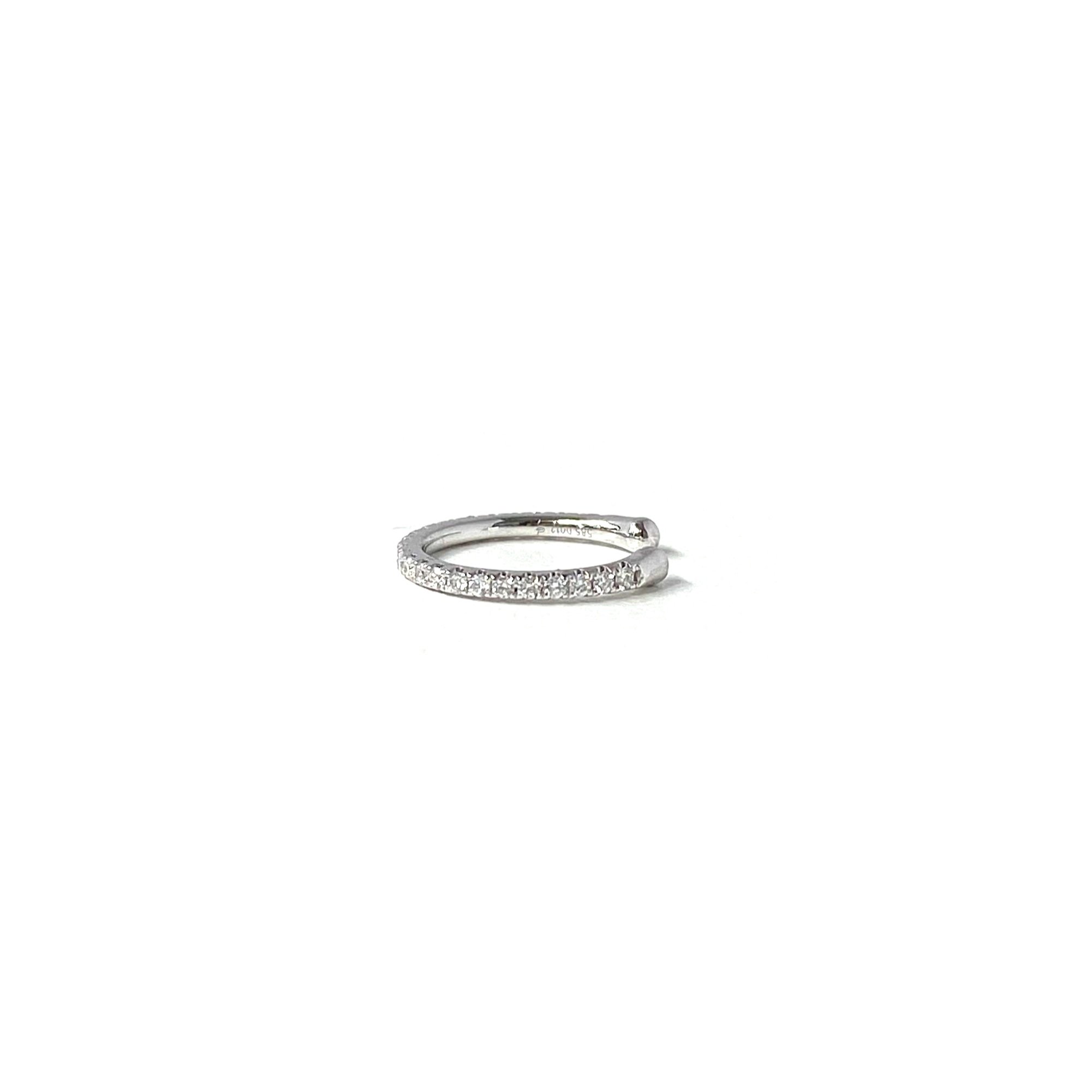 Diamond 14k White Gold Ear Cuff