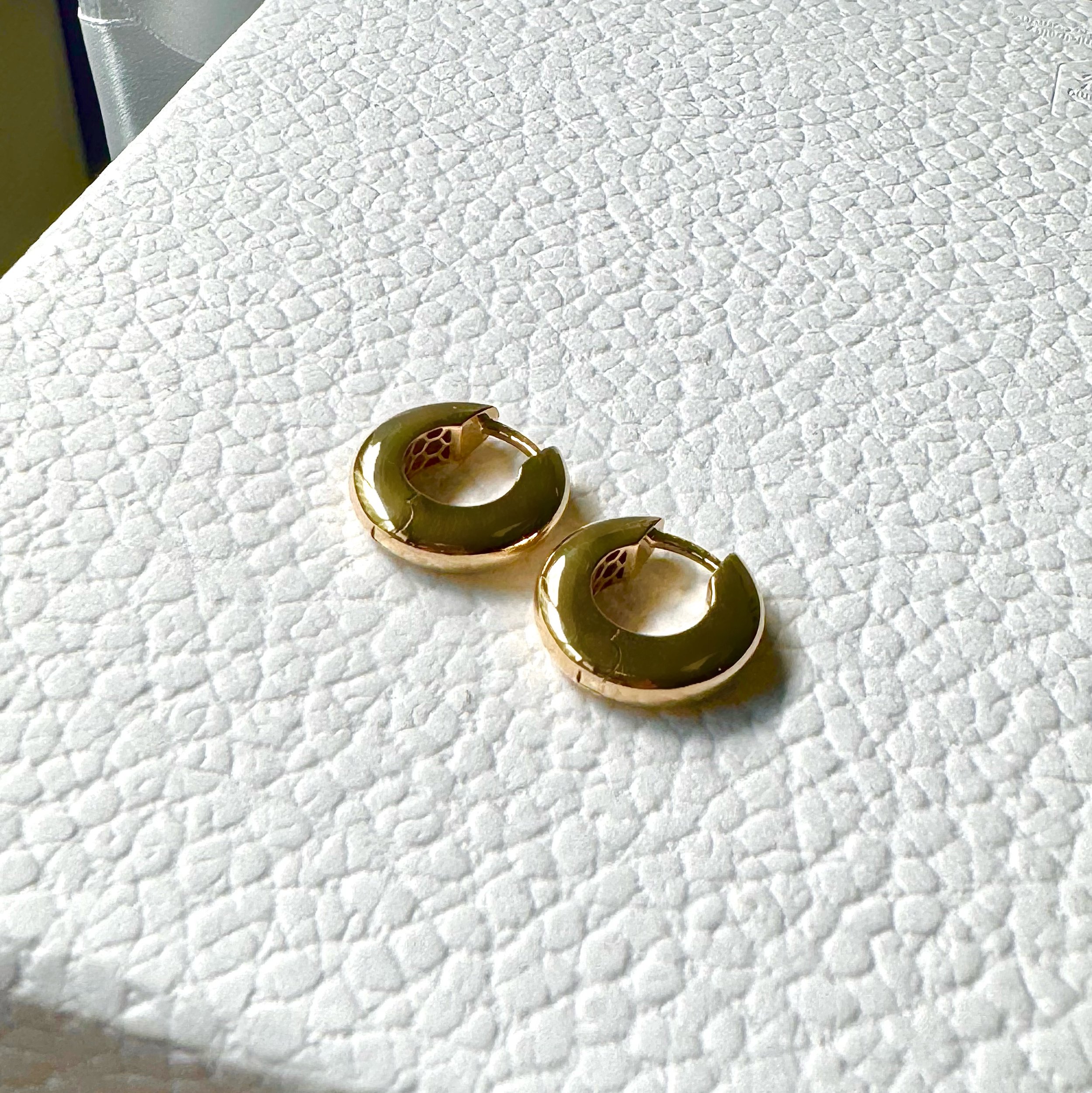 Classic 14k Yellow Gold Huggies