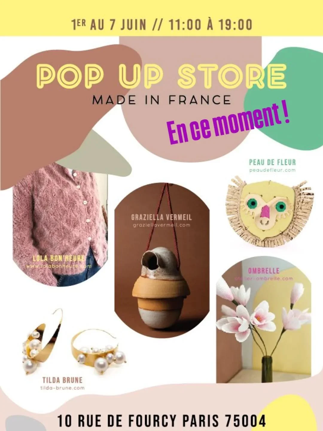 Vous voulez rafra&icirc;chir vos yeux et trouver des cadeaux parfaits, venez nous voir cette semaine 
🕙 De 11h &agrave; 19h 
📍au 10, rue de Fourcy &agrave; Paris 4.

Un Pop-Up qui donne la p&ecirc;che avec @peaudefleurbijoux @lolabonheure @atelier.
